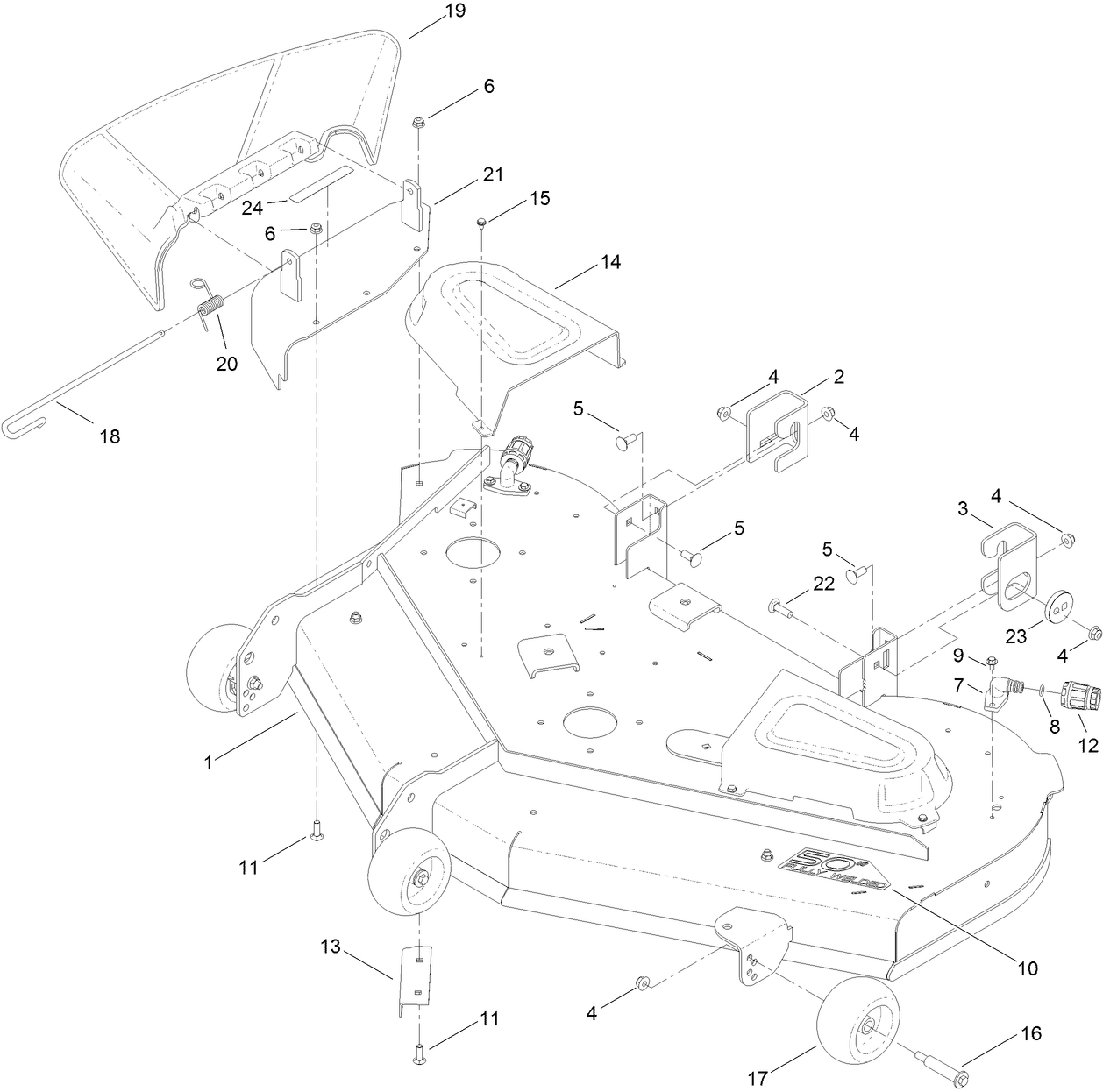 50 Inch Deck Assembly