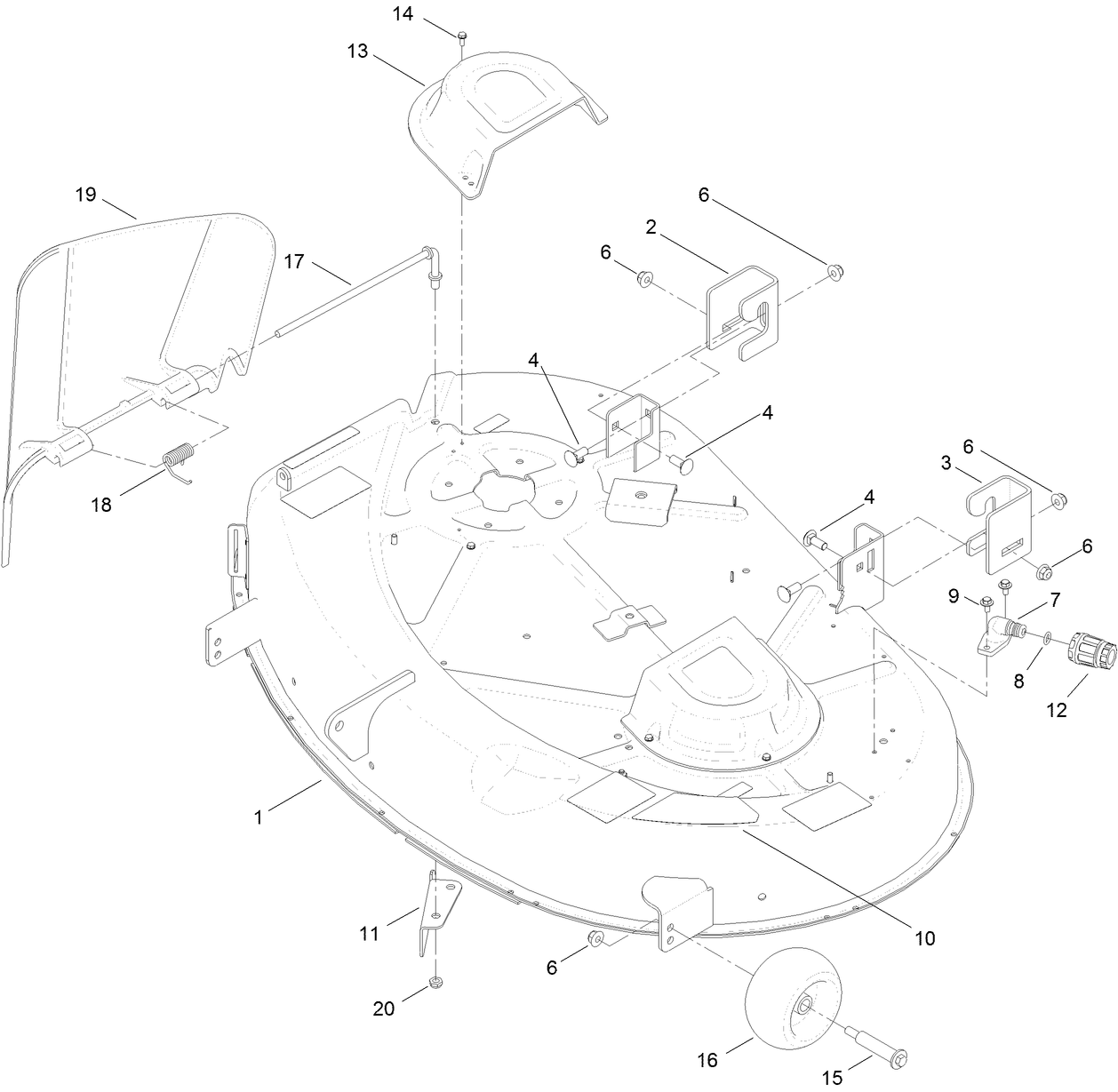 42 Inch Deck Assembly