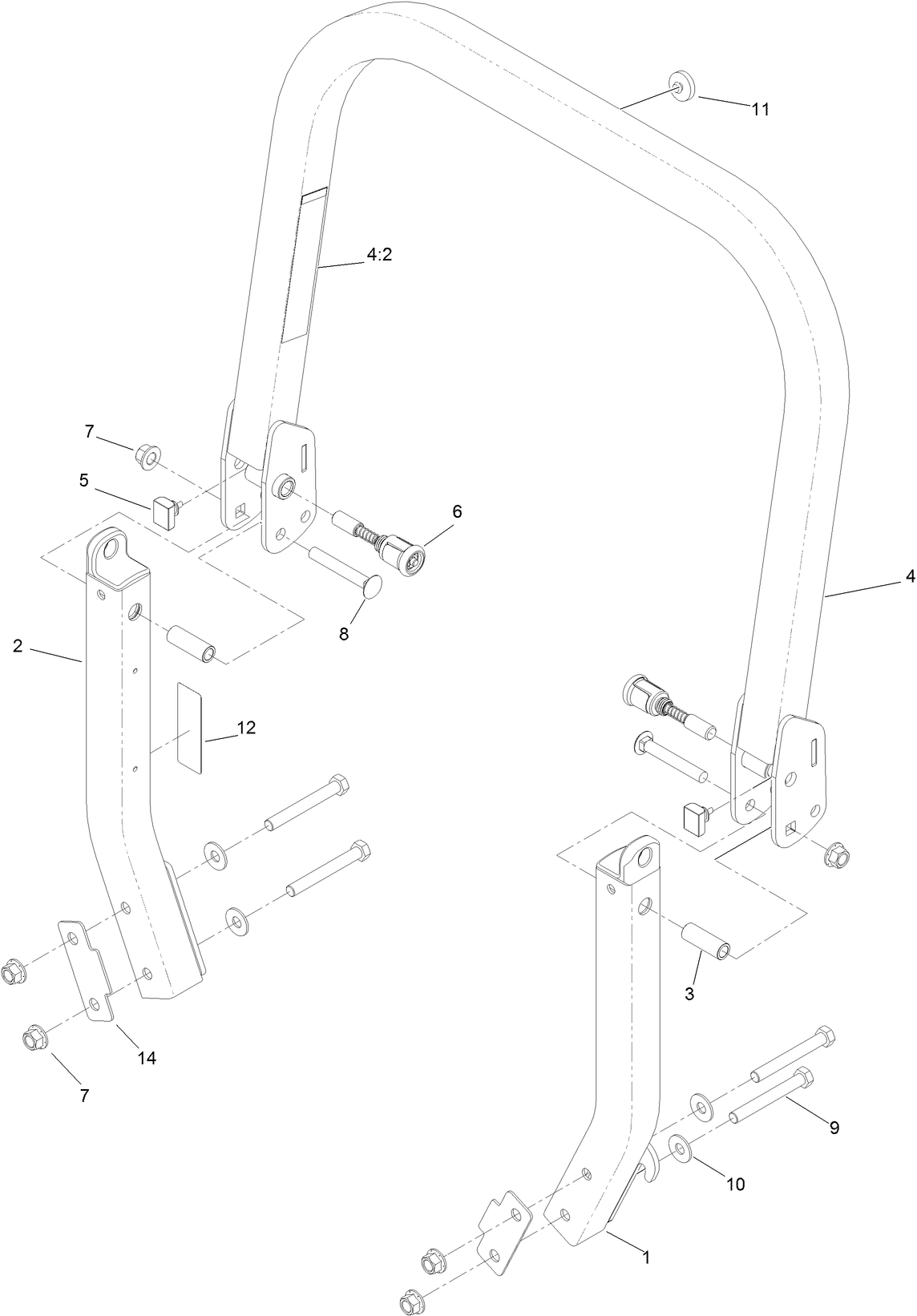 Roll-Over Protection System Assembly No. 116-0231