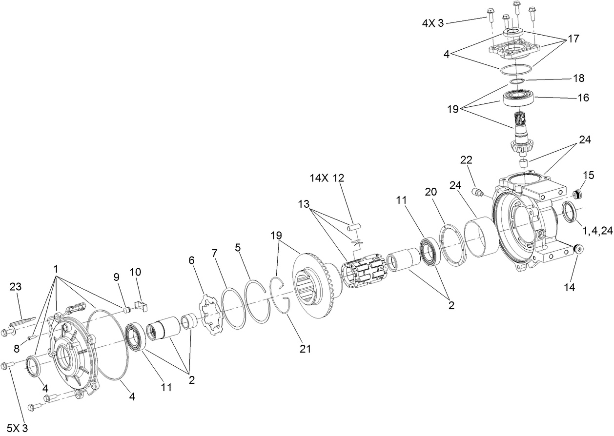 Front Differential Assembly No. 121-9738