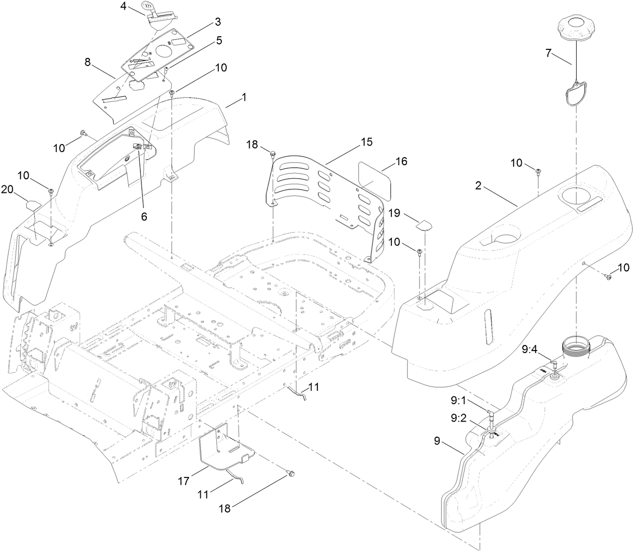 Body Styling and Fuel Pod Assembly