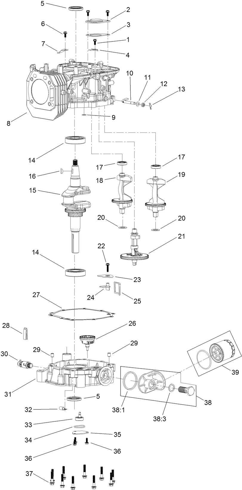 No. 3 Engine Assembly No. 120-4335