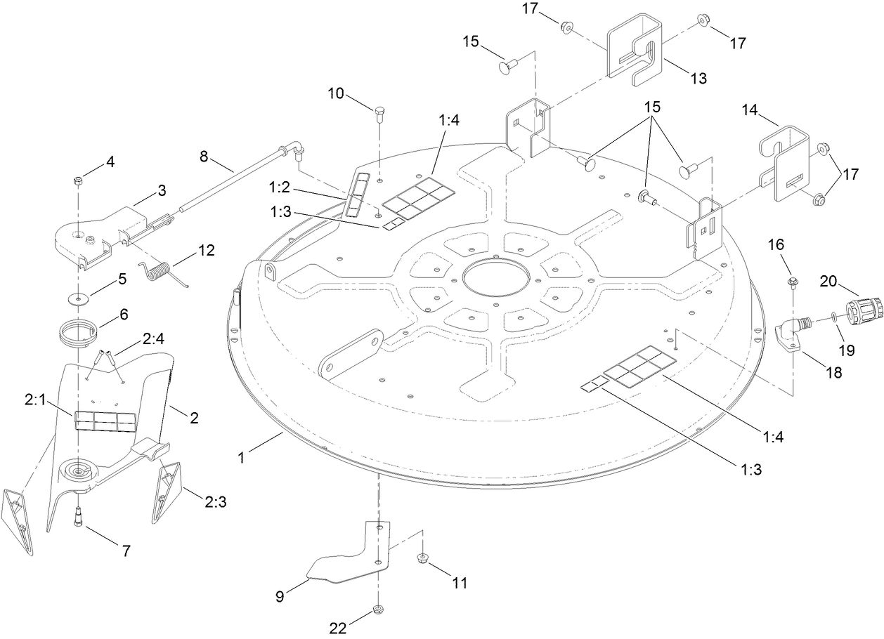 32 Inch Deck Assembly
