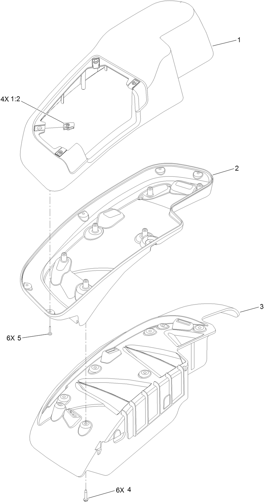 RH Console Assembly No. 115-7402