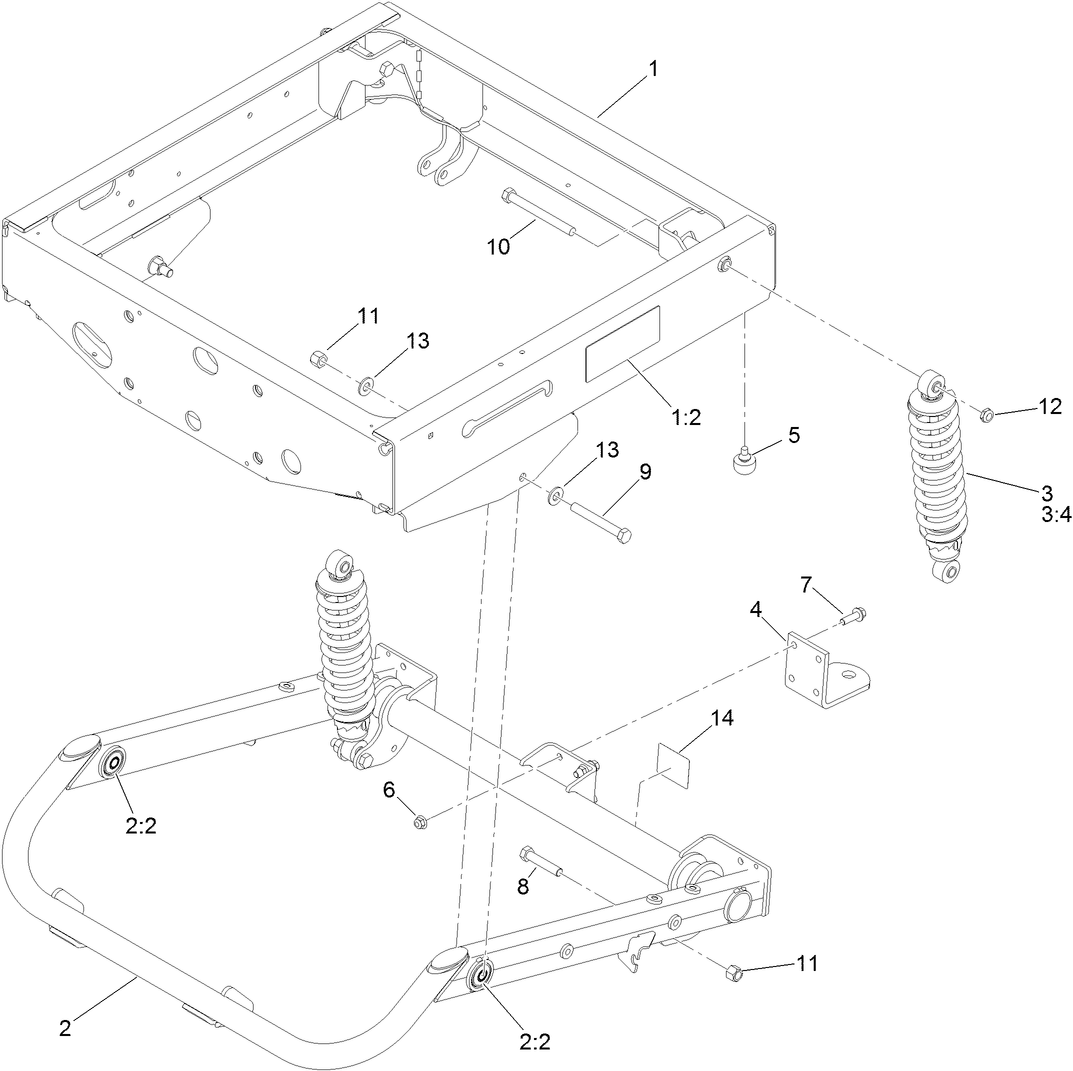 Rear Frame and Suspension Assembly