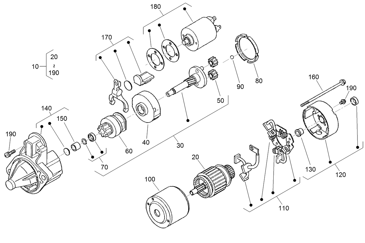 Starter Component Assembly