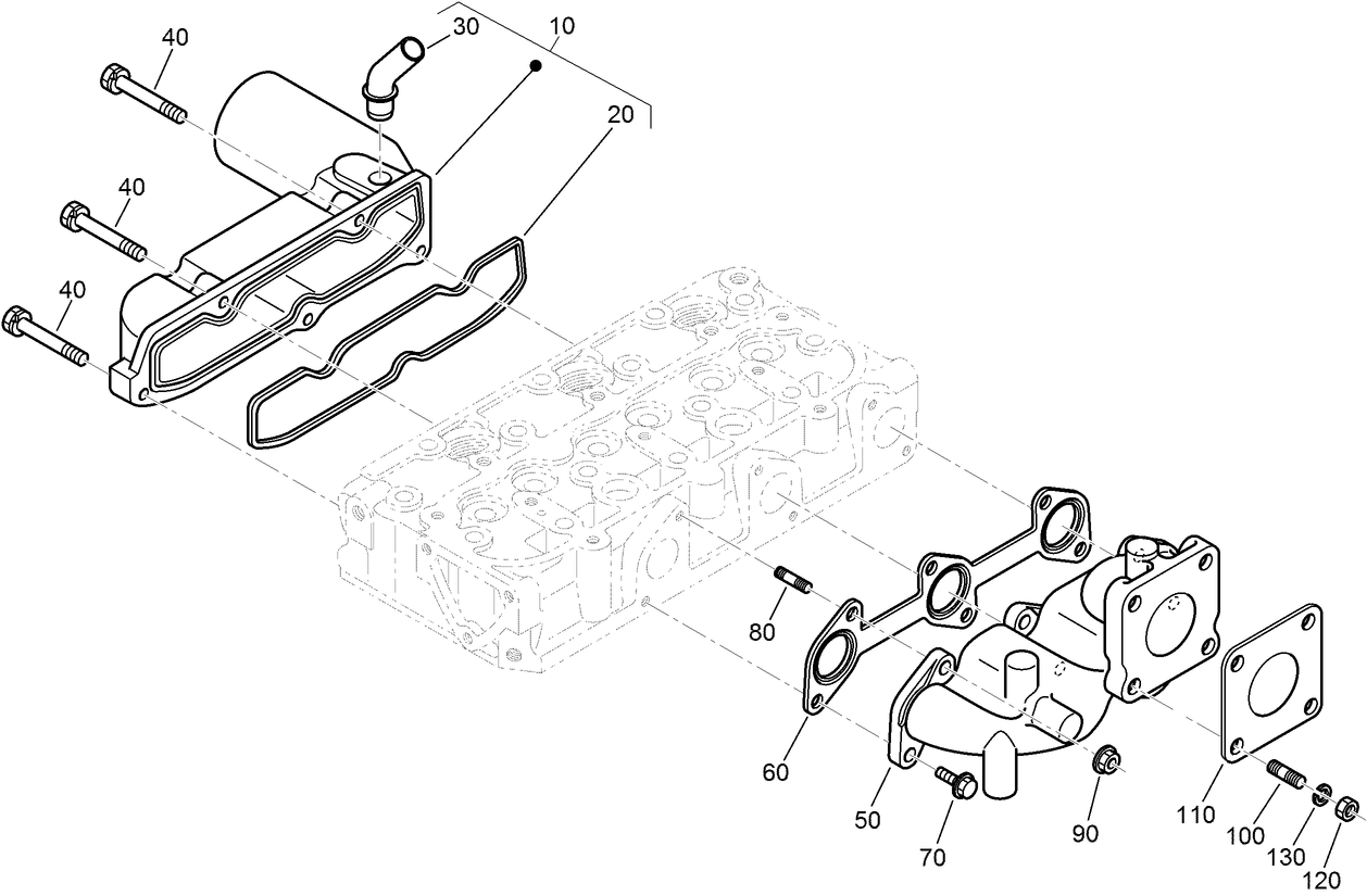 Inlet and Exhaust Manifold Assembly