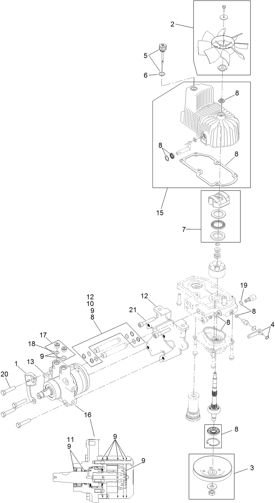 LH Hydro Assembly No. 116-6415