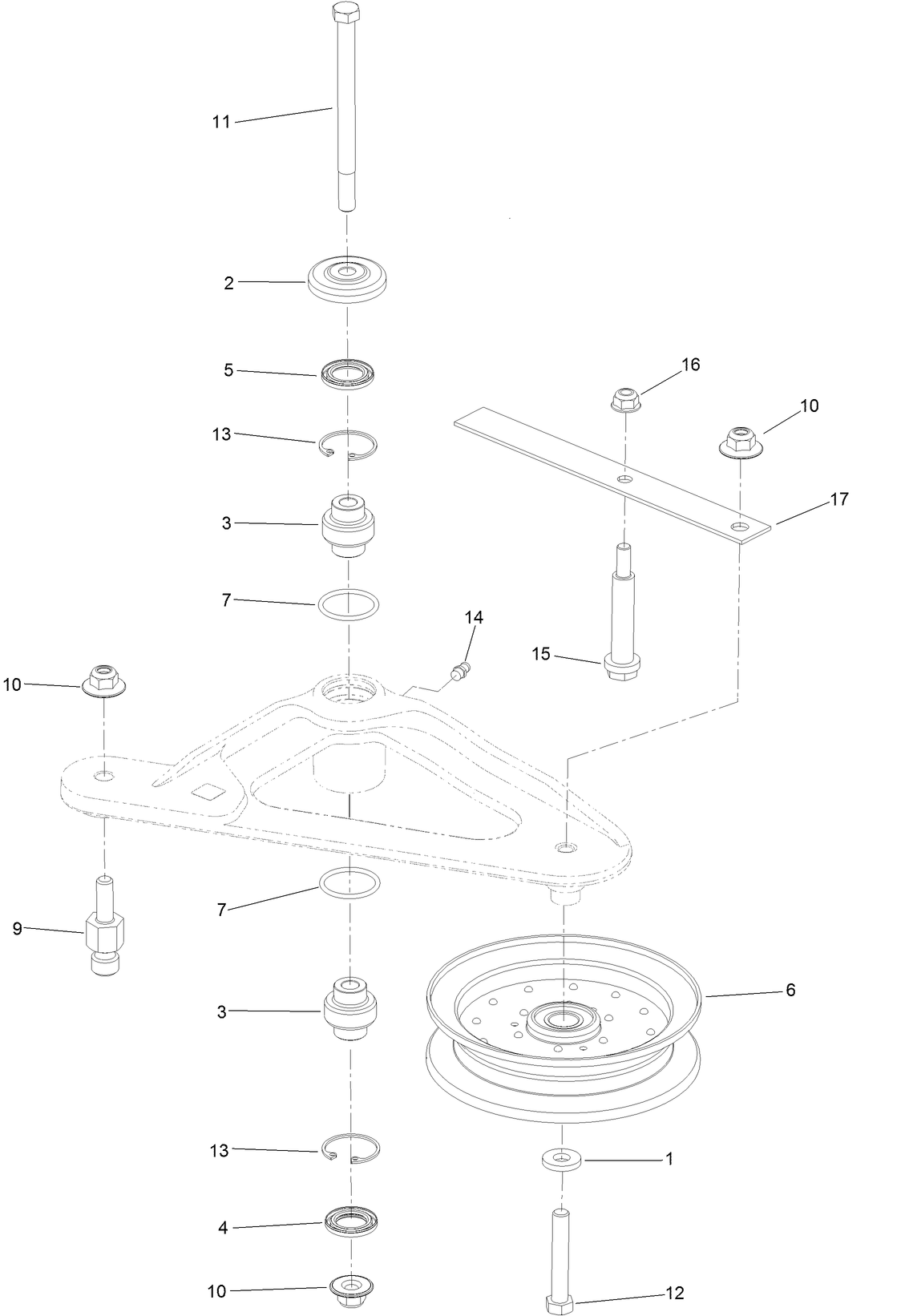 Deck Idler Assembly No. 126-1720