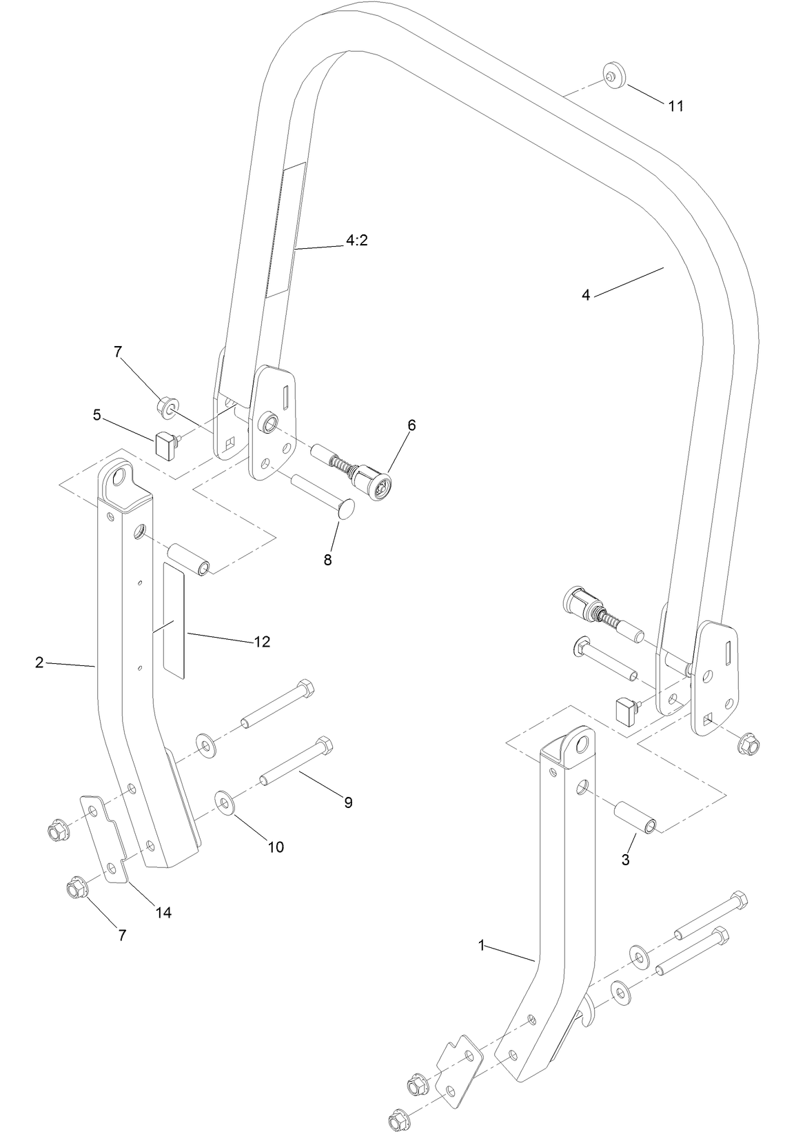 Roll-Over Protection System Assembly No. 116-0232