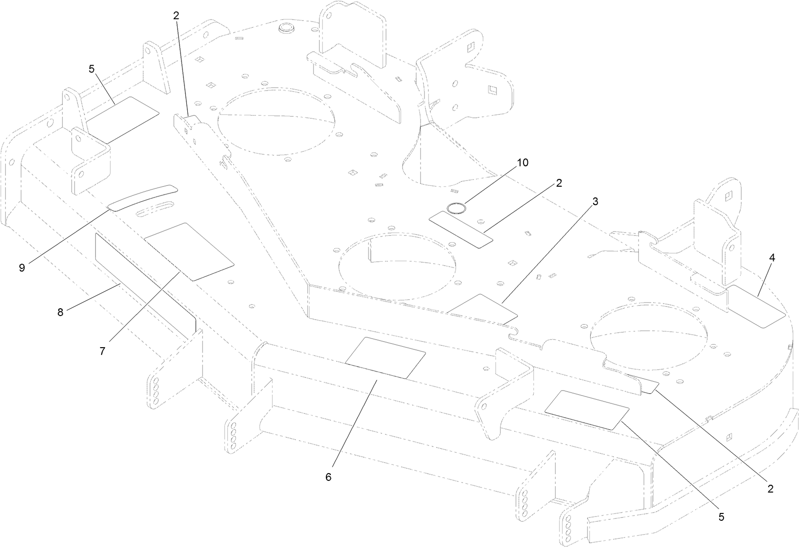 Deck Decal Assembly No. 119-6656