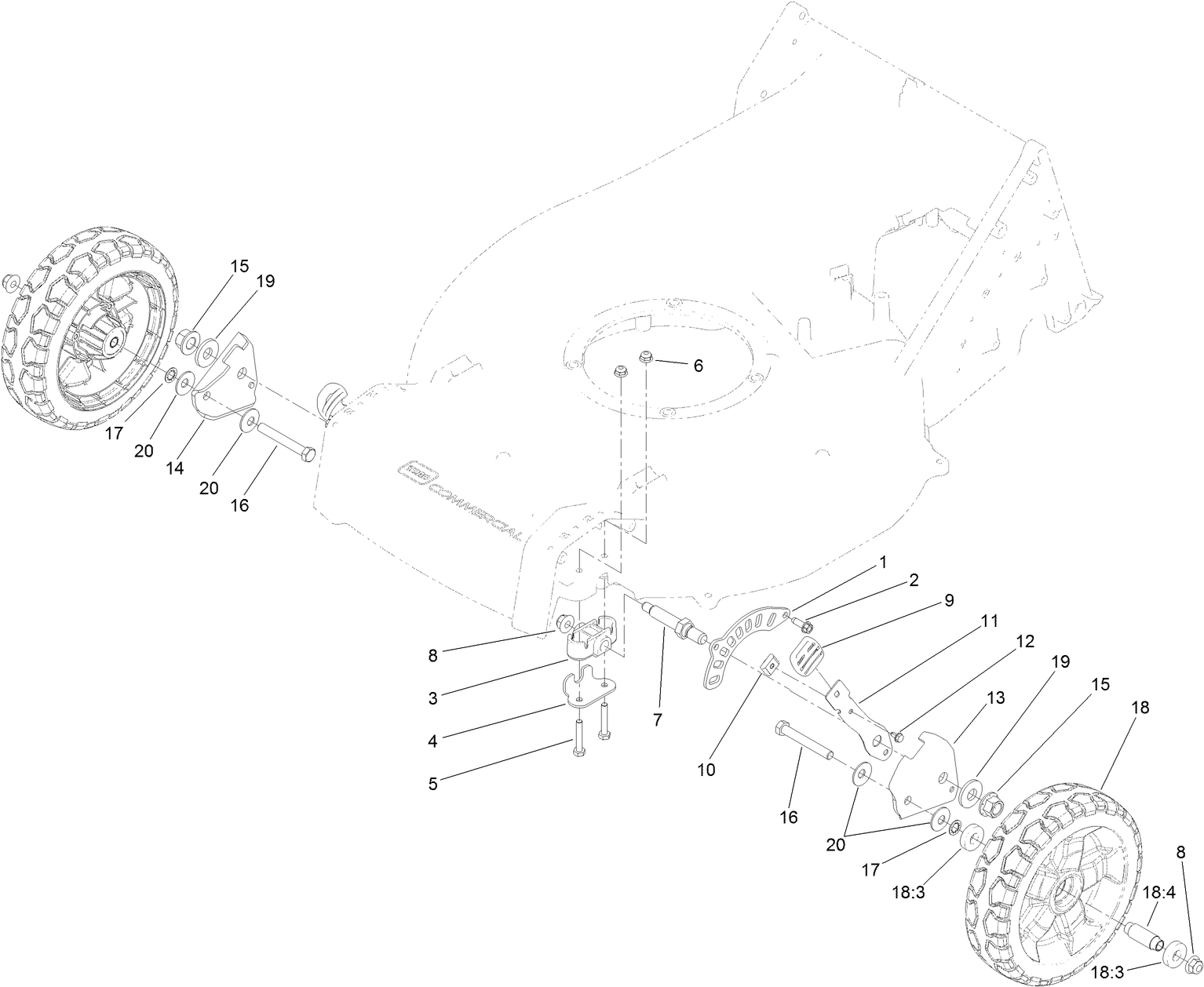 Height-of-Cut and Wheel Assembly