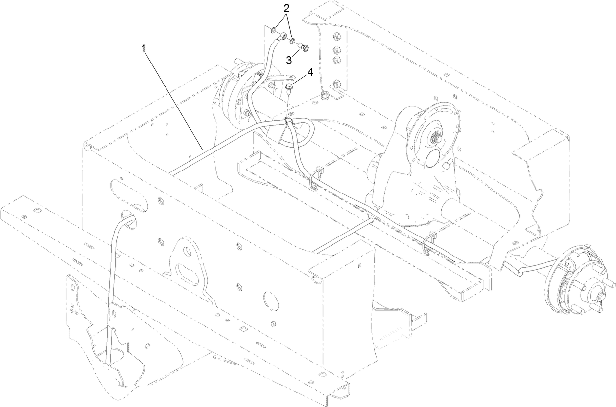 Rear Brake Line Assembly