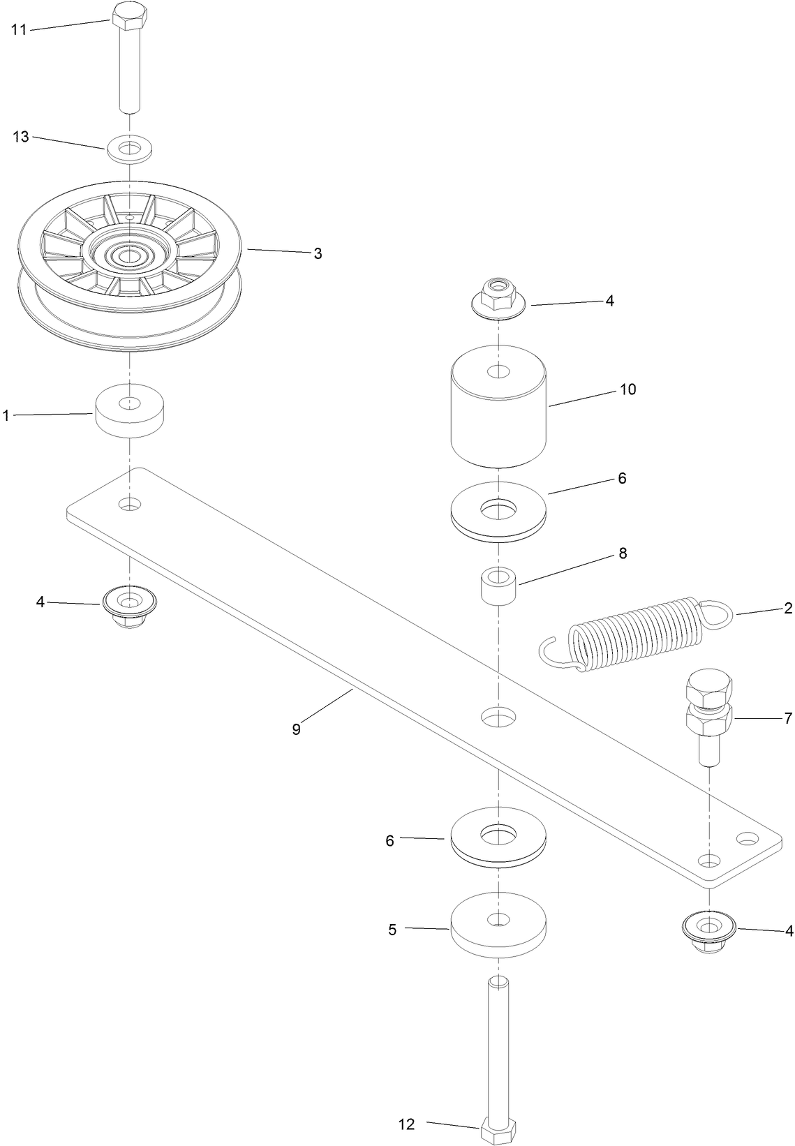 Hydro Idler Arm Assembly