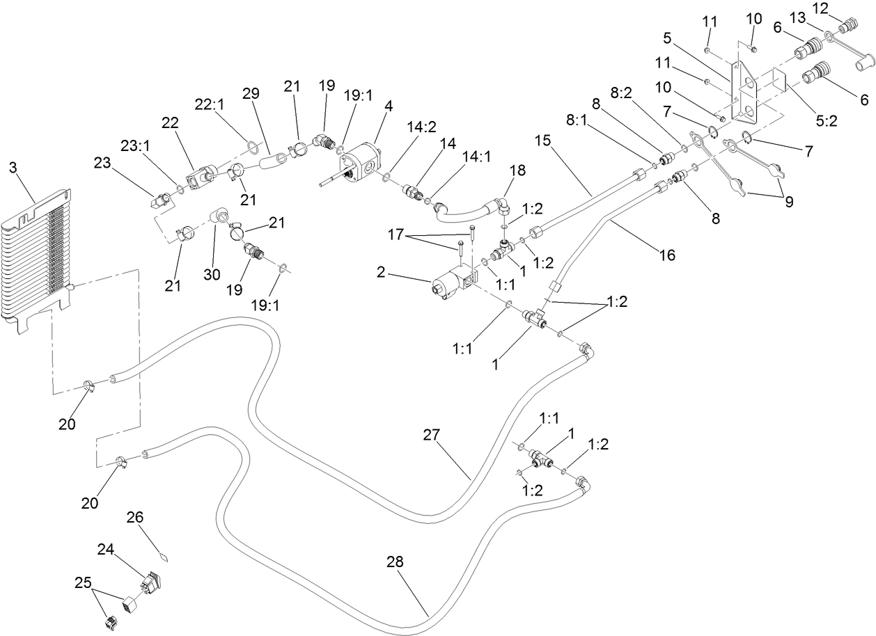 High Flow Hydraulic Assembly