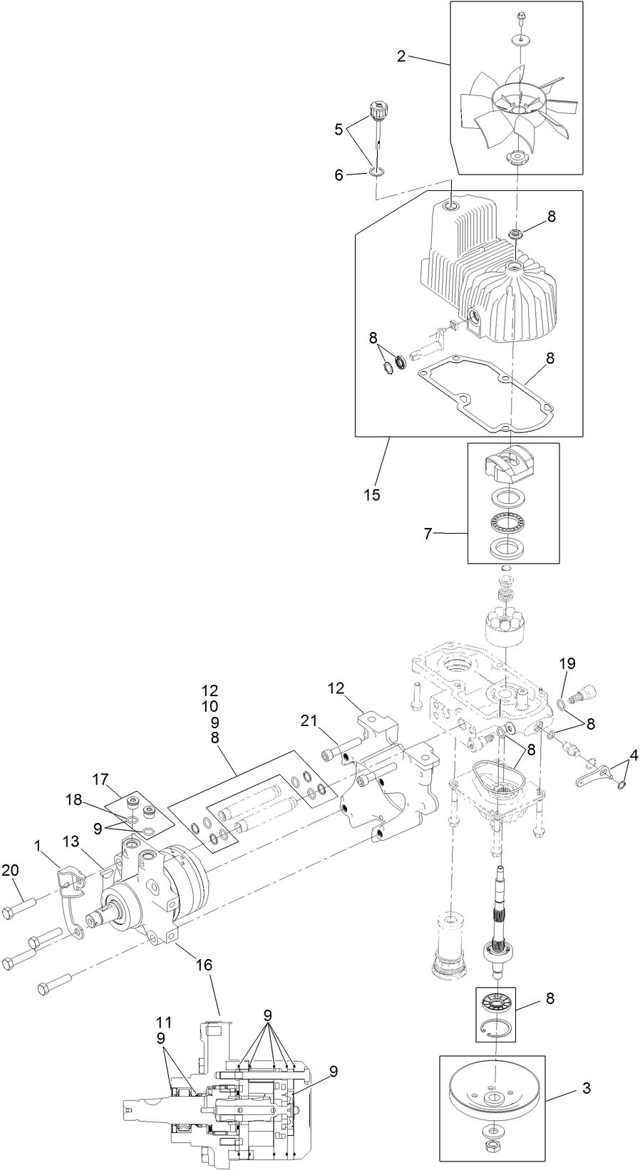 LH Hydro Assembly No. 116-6409