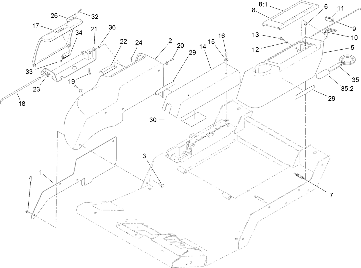Fender, Tool Box and Cover Assembly