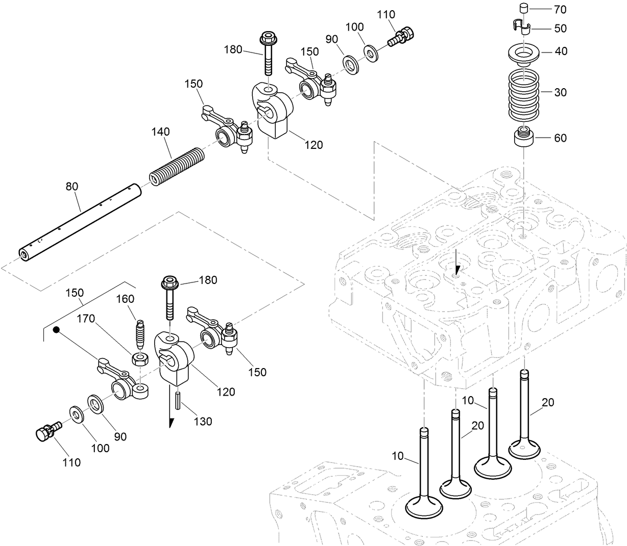 Valve and Rocker Arm Assembly