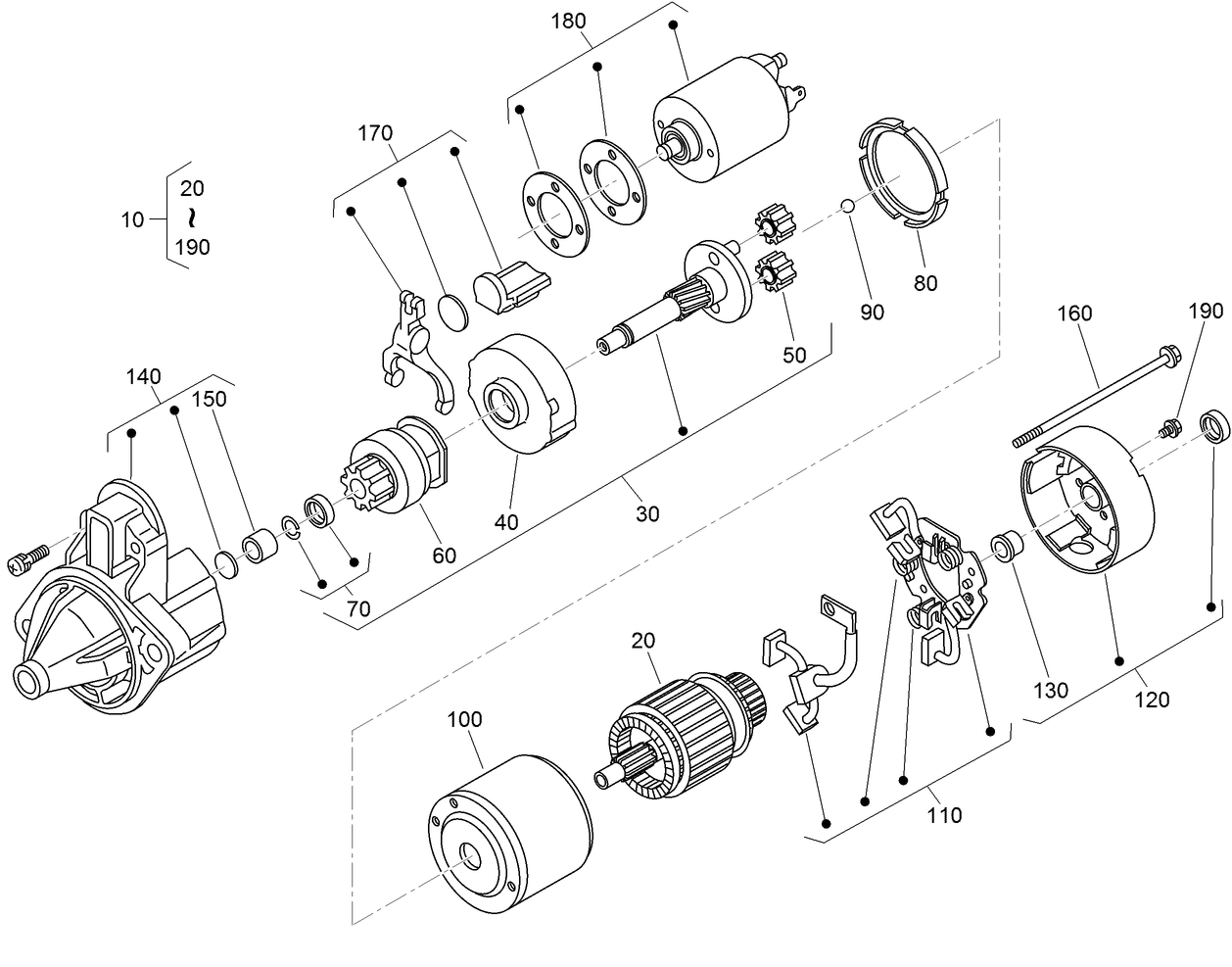 Starter Component Assembly