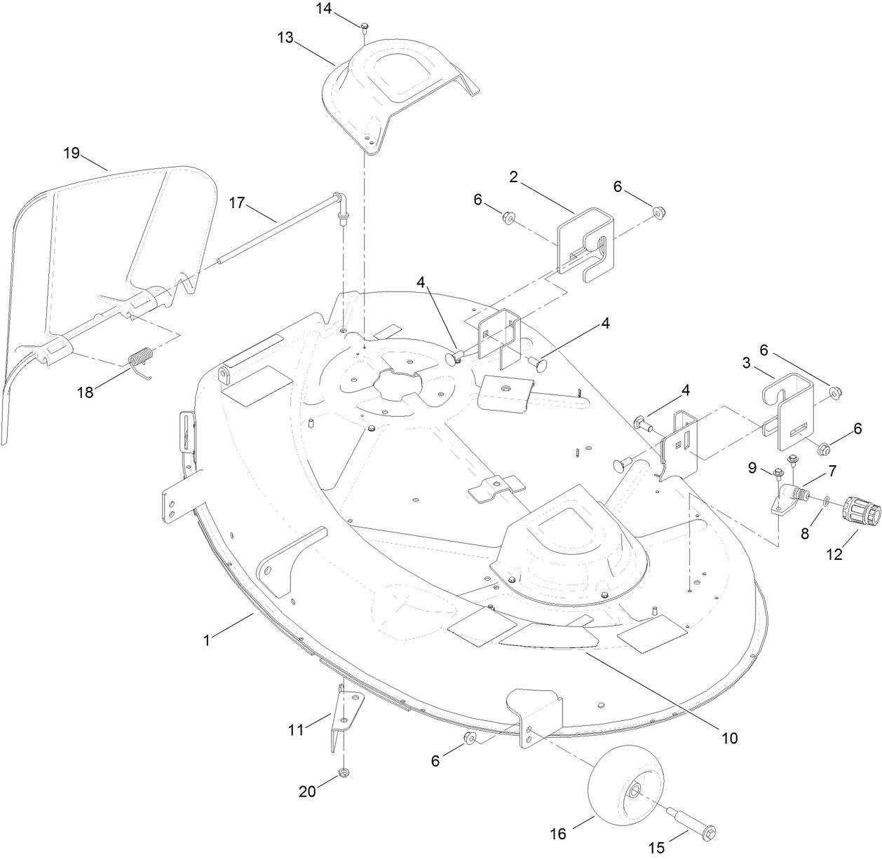 42 Inch Deck Assembly