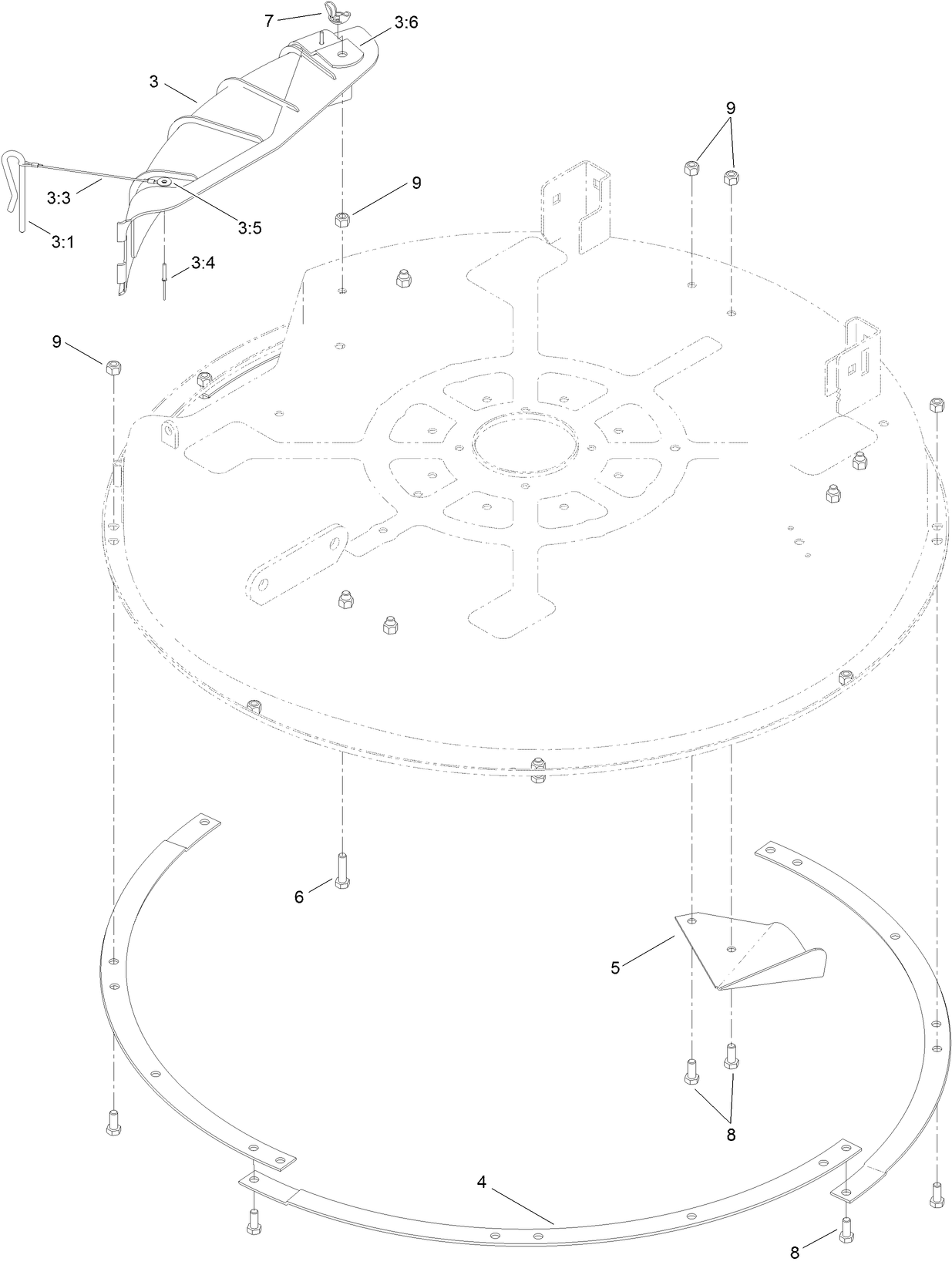 32 Inch Deck Baffle Assembly