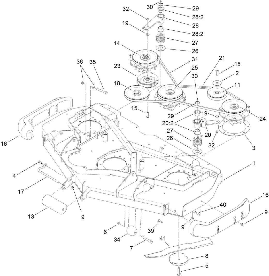 Roller, Belt and Pulley Assembly