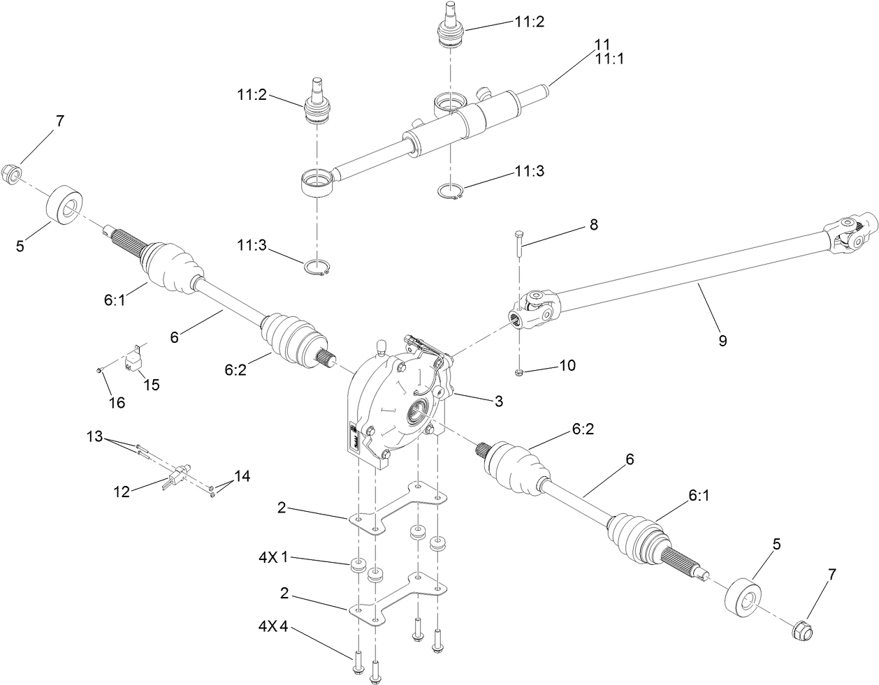4 Wheel Drive Kit Assembly