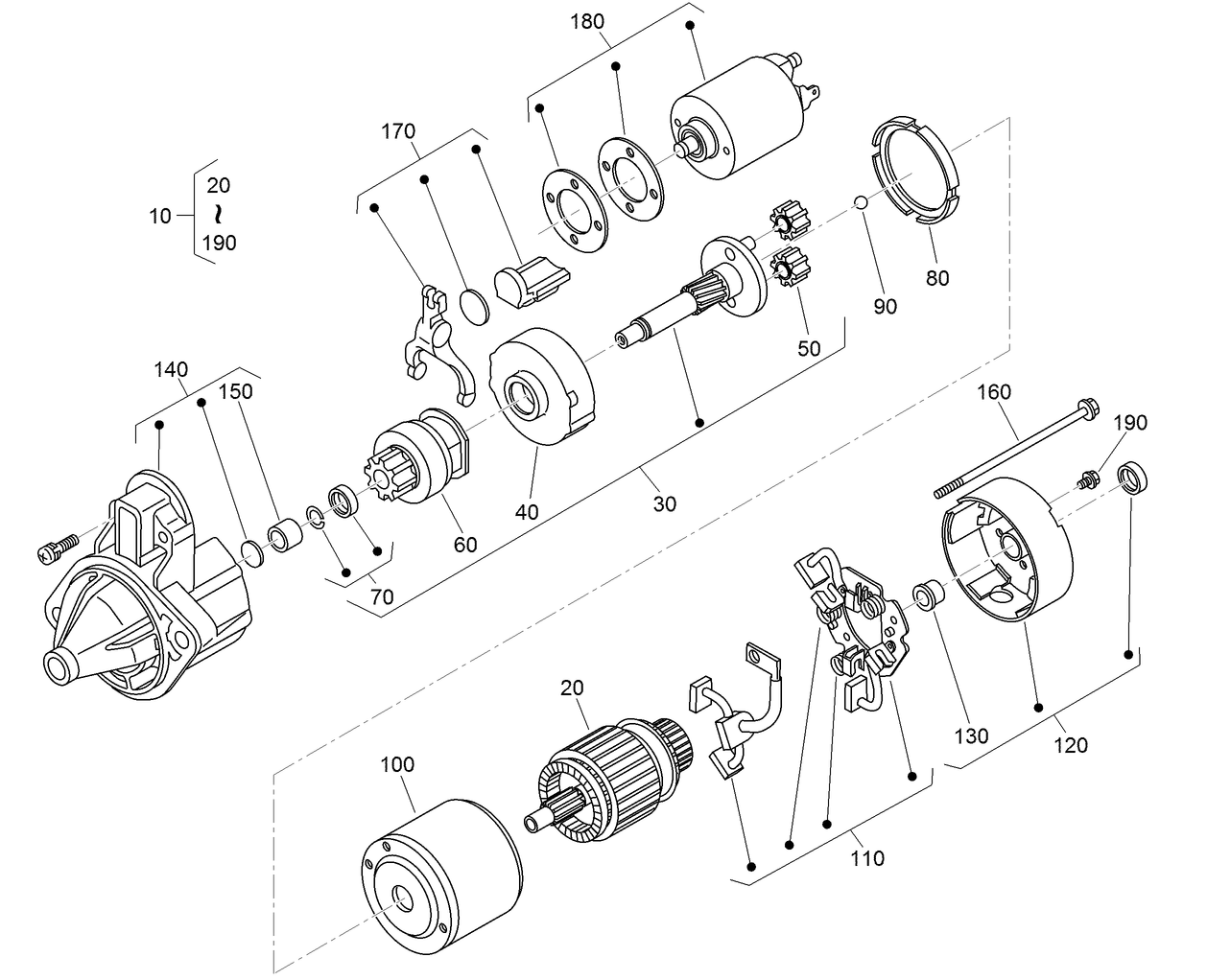 Starter Component Assembly