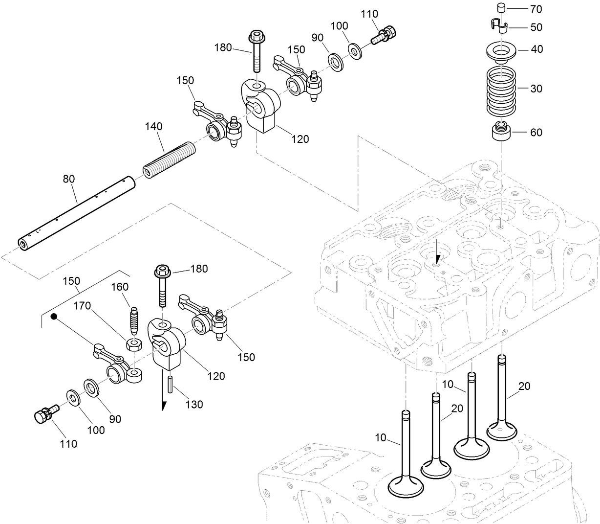 Valve and Rocker Arm Assembly