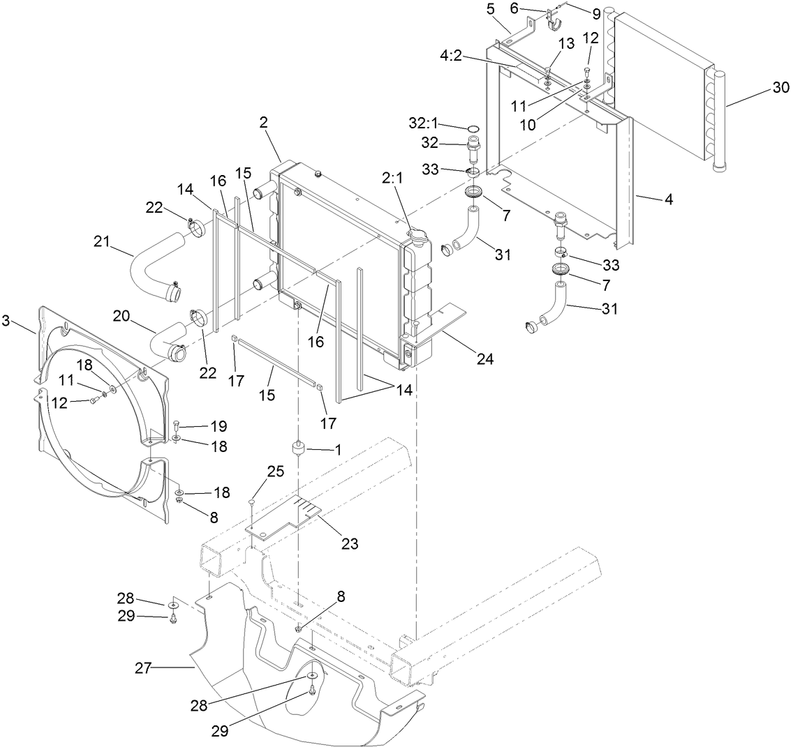 Radiator and Shroud Assembly
