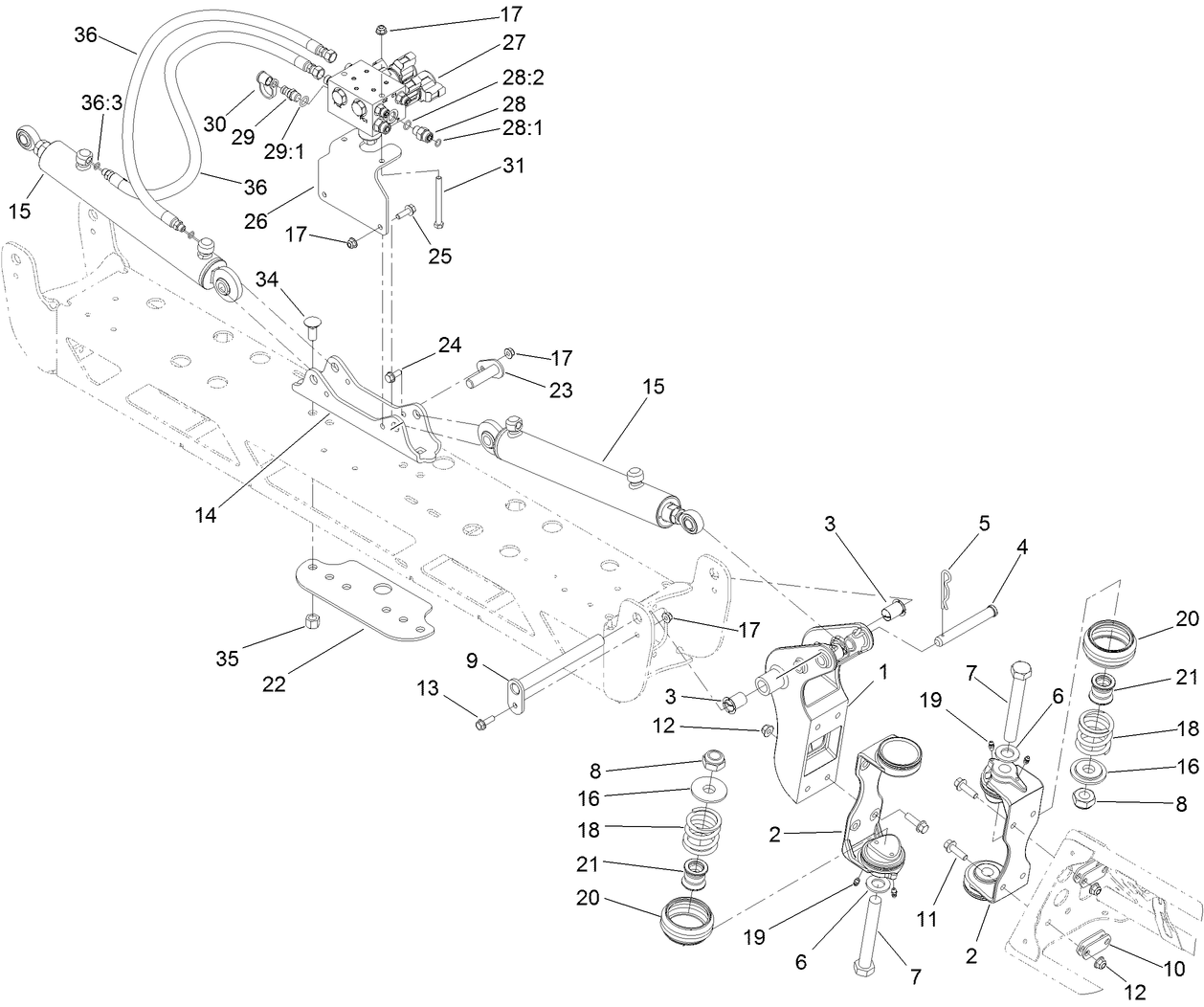 Center Boom Lift Assembly