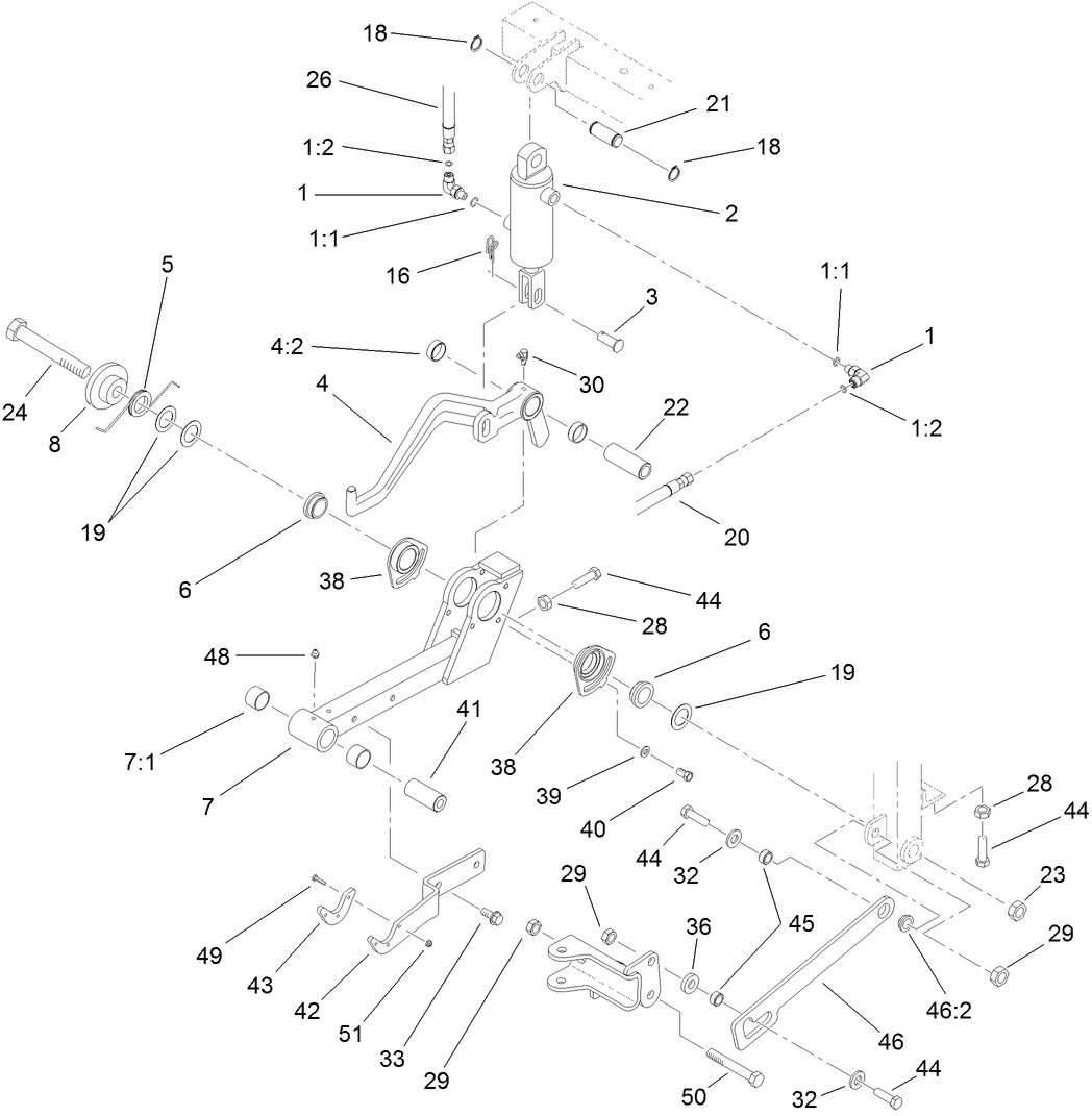 Center Lift Arm Assembly