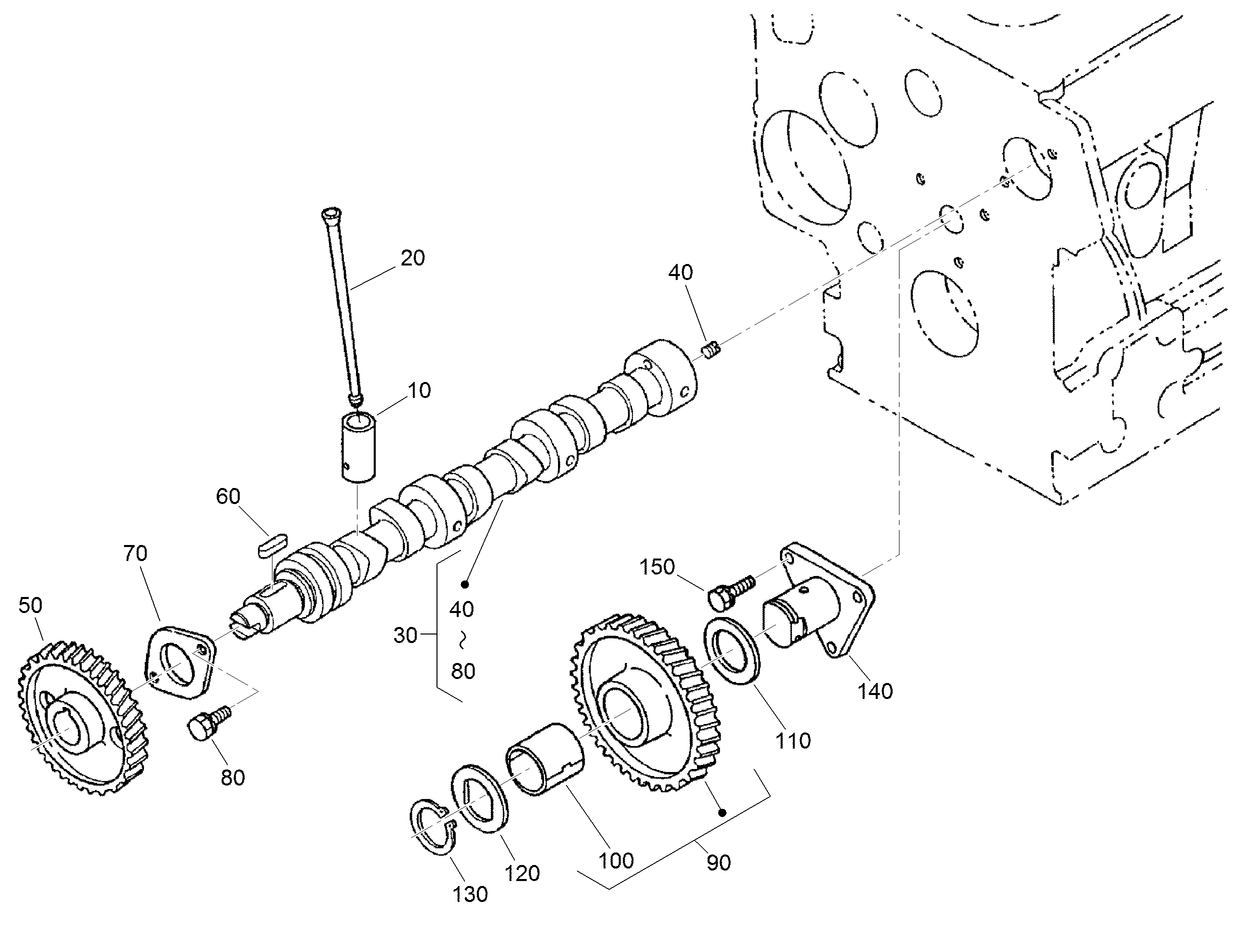 Cam Shaft and Idle Gear Assembly