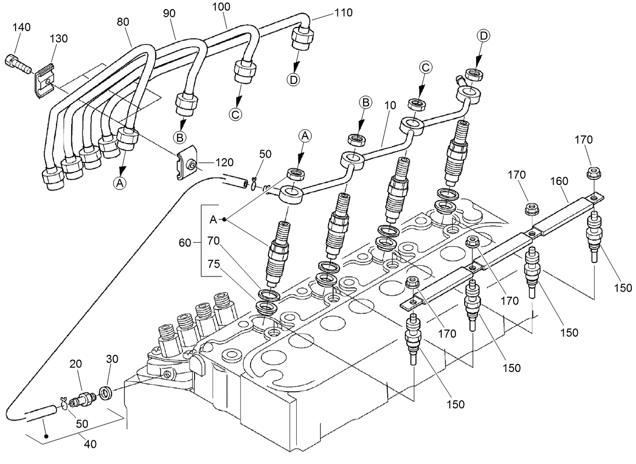 Nozzle Holder and Glow Plug Assembly