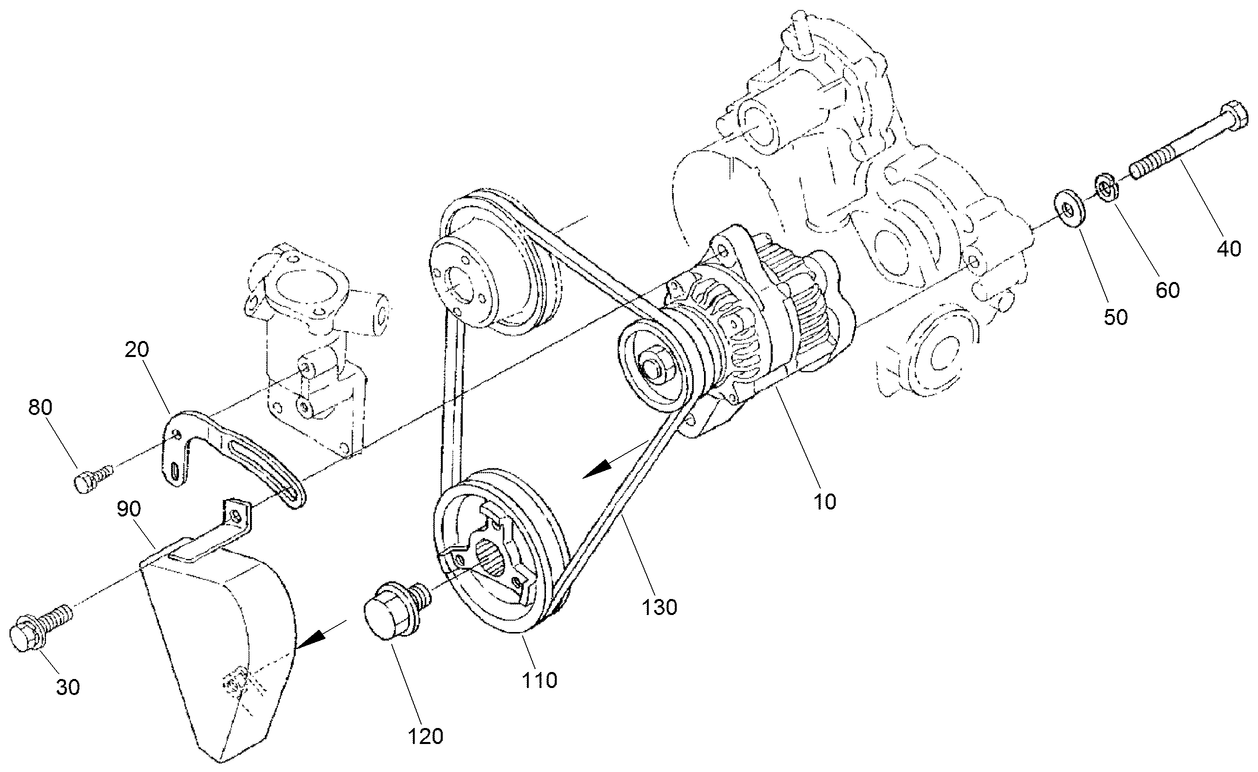 Alternator and Pulley Assembly