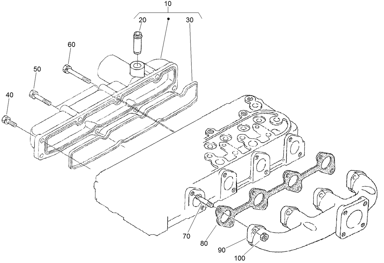 Inlet and Exhaust Manifold Assembly