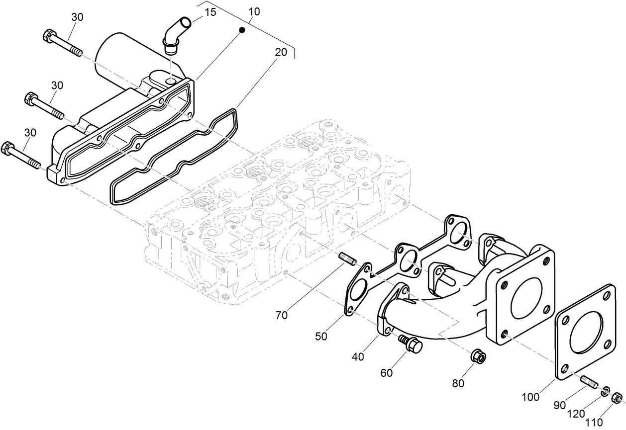 Inlet and Exhaust Manifold Assembly
