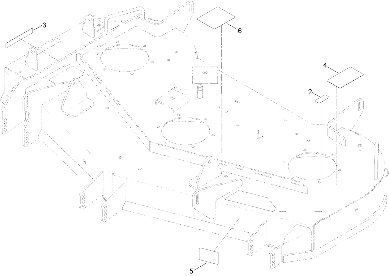 48 Inch Deck and Decal Assembly No. 131-4142
