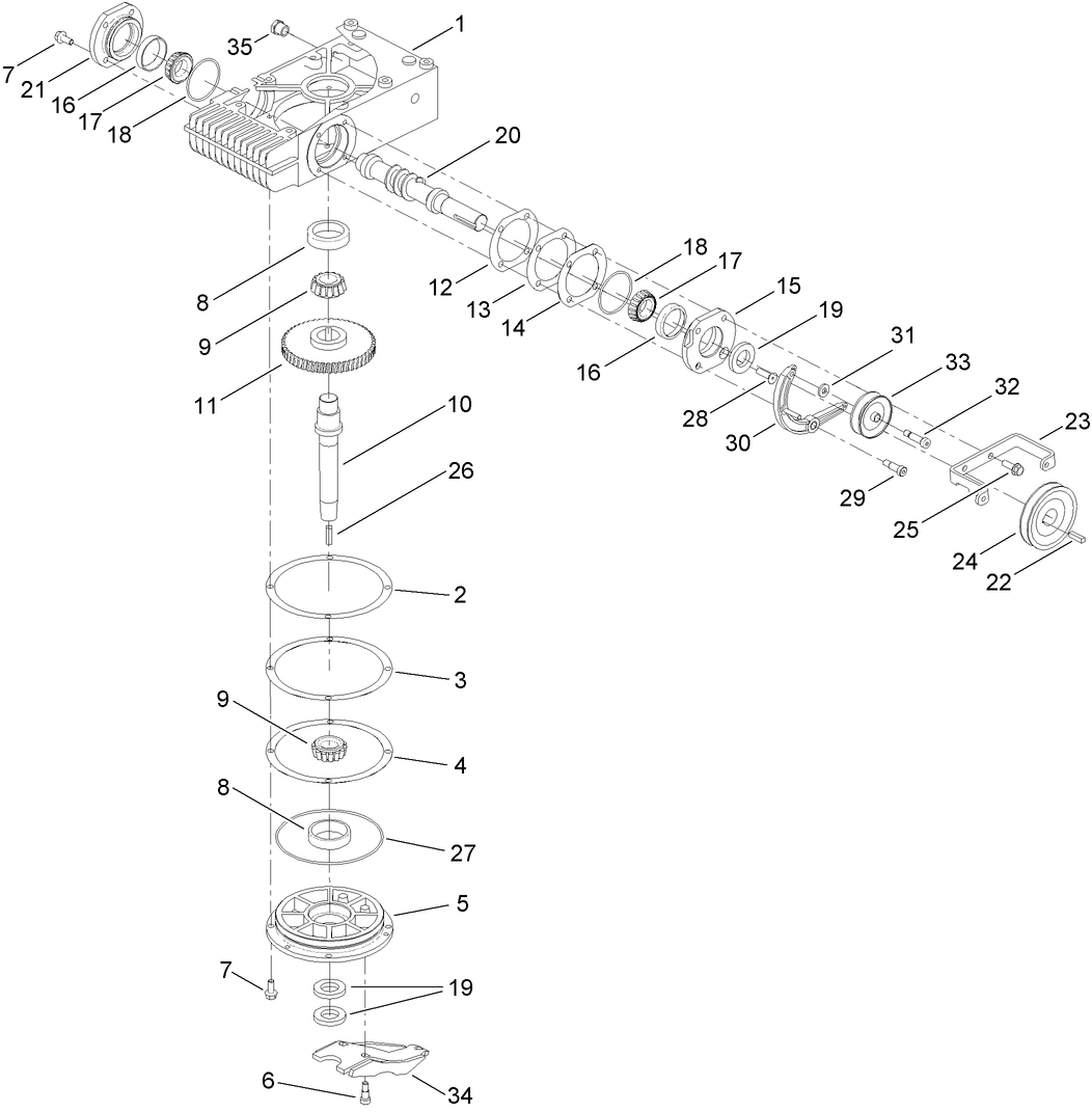 Gearbox Assembly No. 125-4991