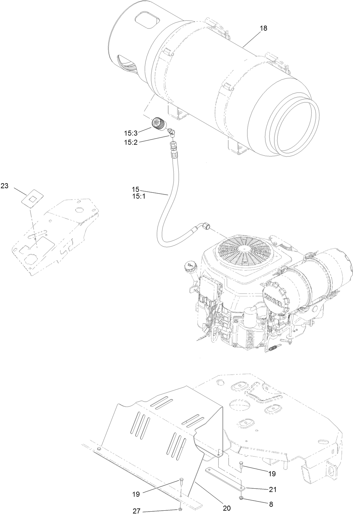 LPG Valve and Tank Assembly