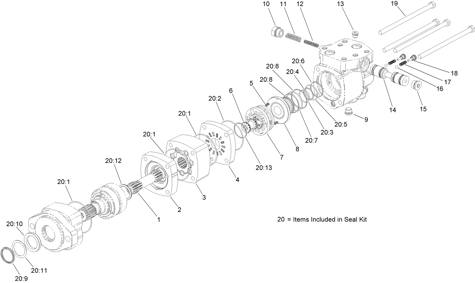 Hydraulic Motor Assembly No. AU8HM24035