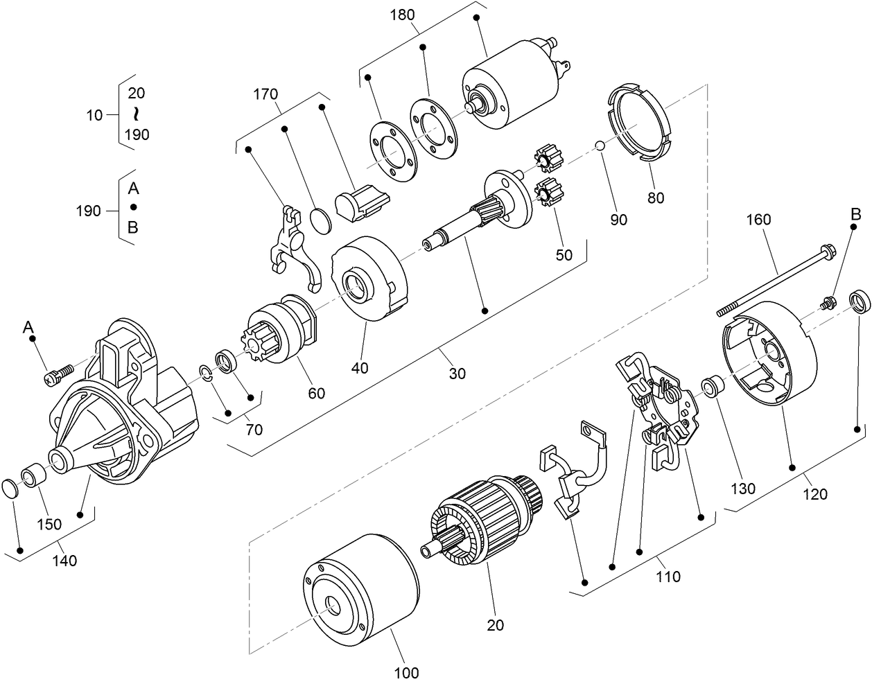 Starter Component Assembly