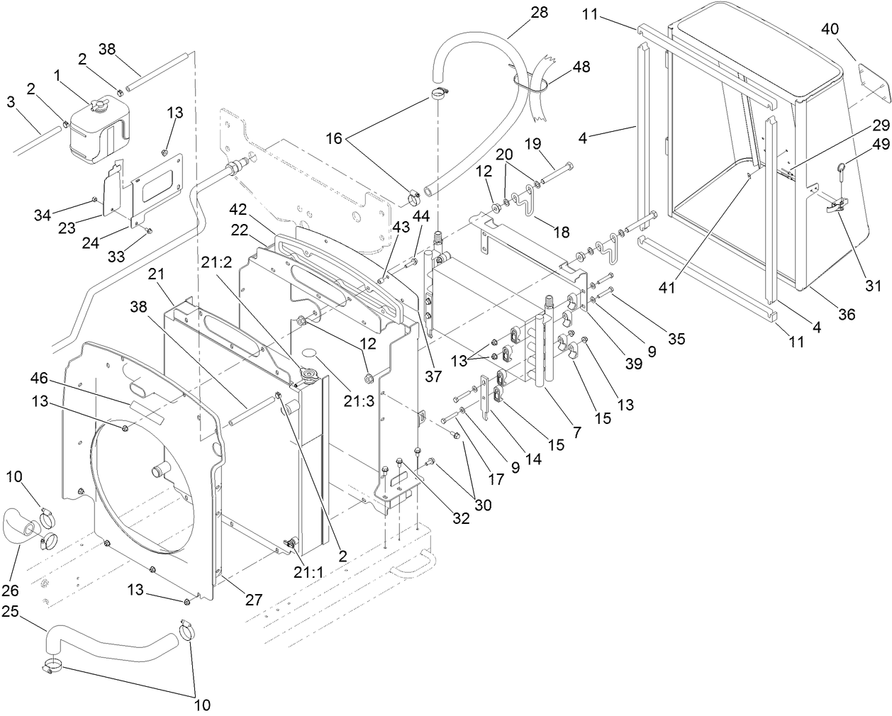 Radiator and Hydraulic Cooler Assembly
