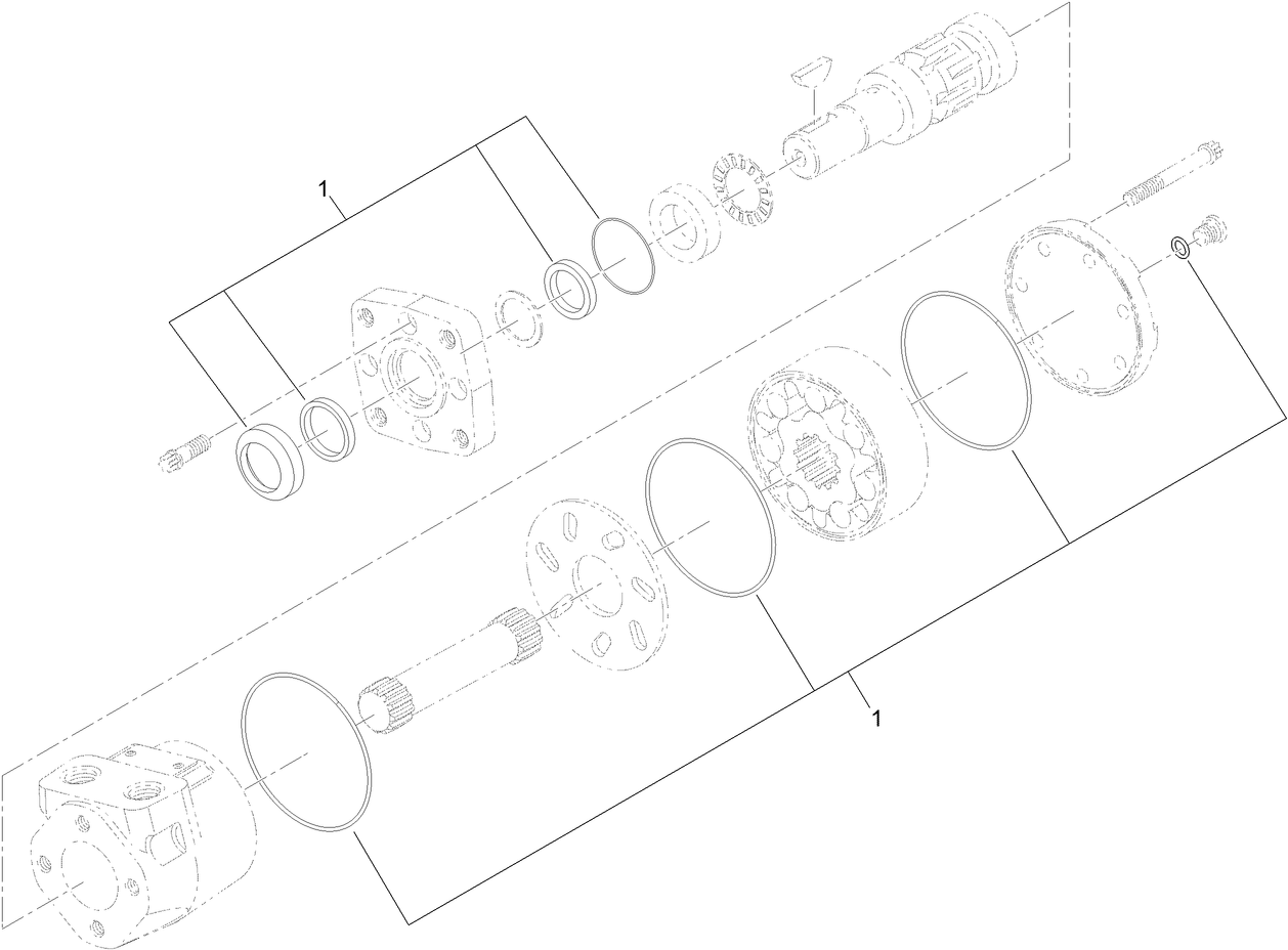 Hydraulic Motor Assembly No. T0001-9863