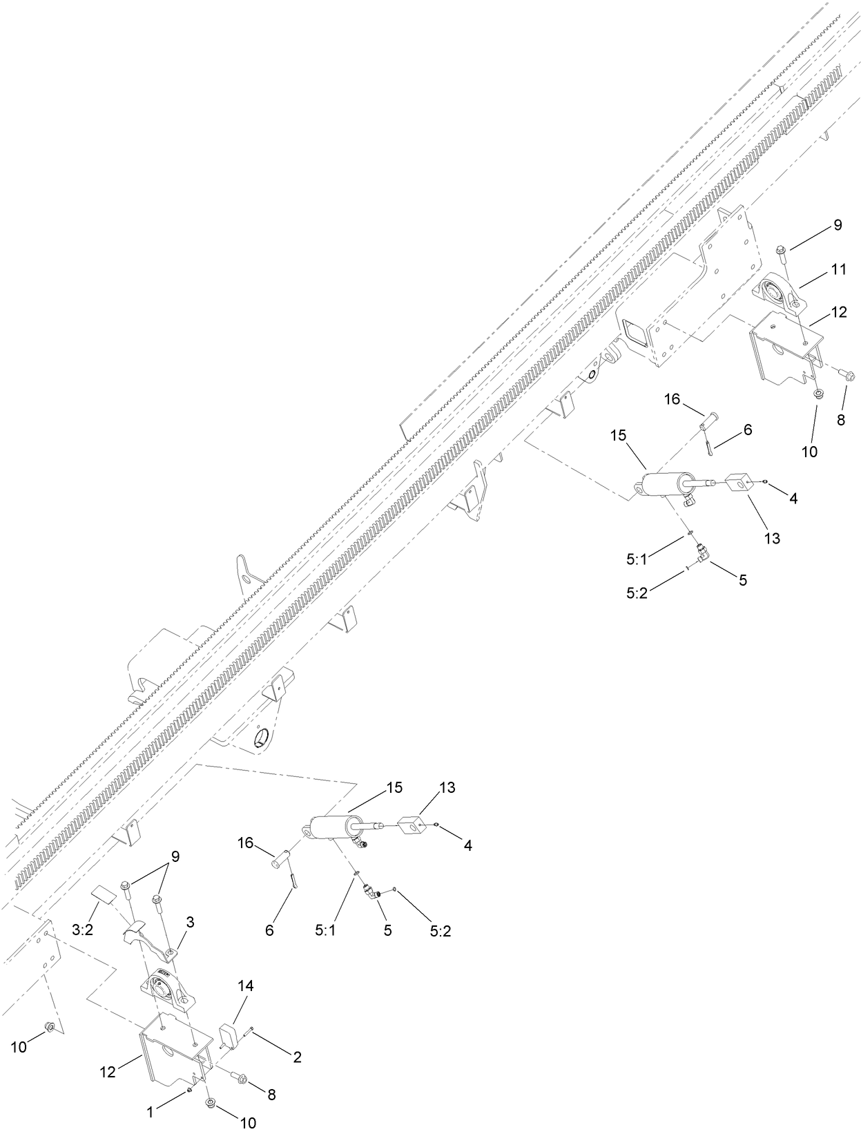 Rod Box Bearing and Cylinder Assembly