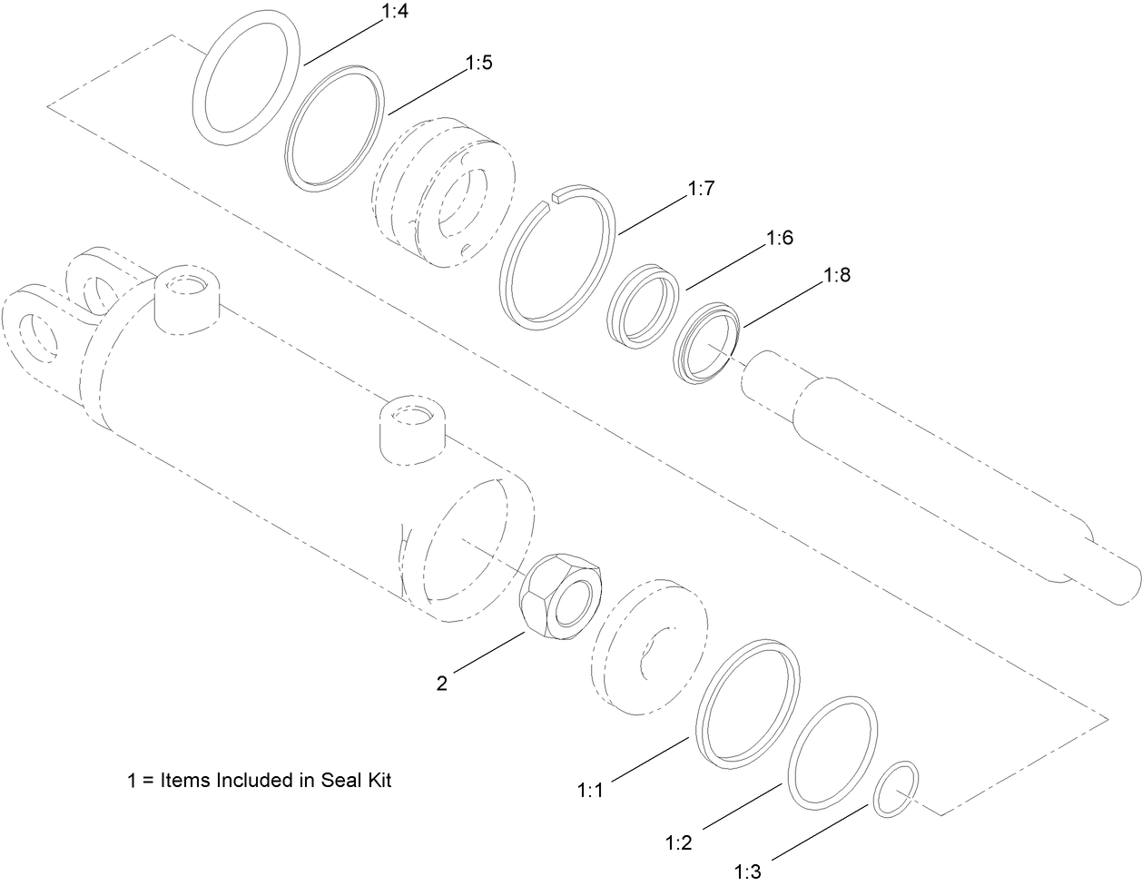 Hydraulic Cylinder Assembly No. AU8HC20005