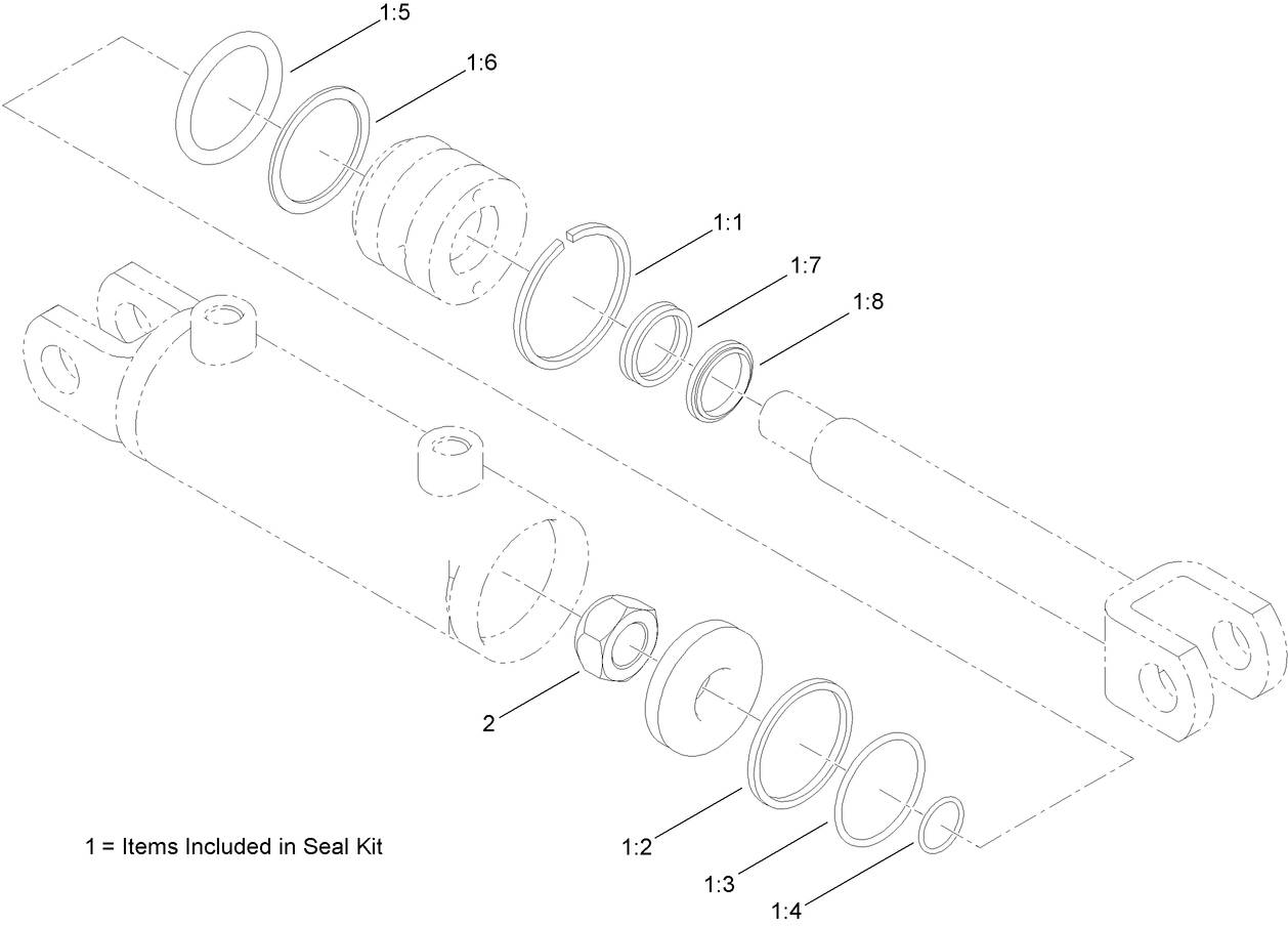 Hydraulic Cylinder Assembly No. AU8HC21004