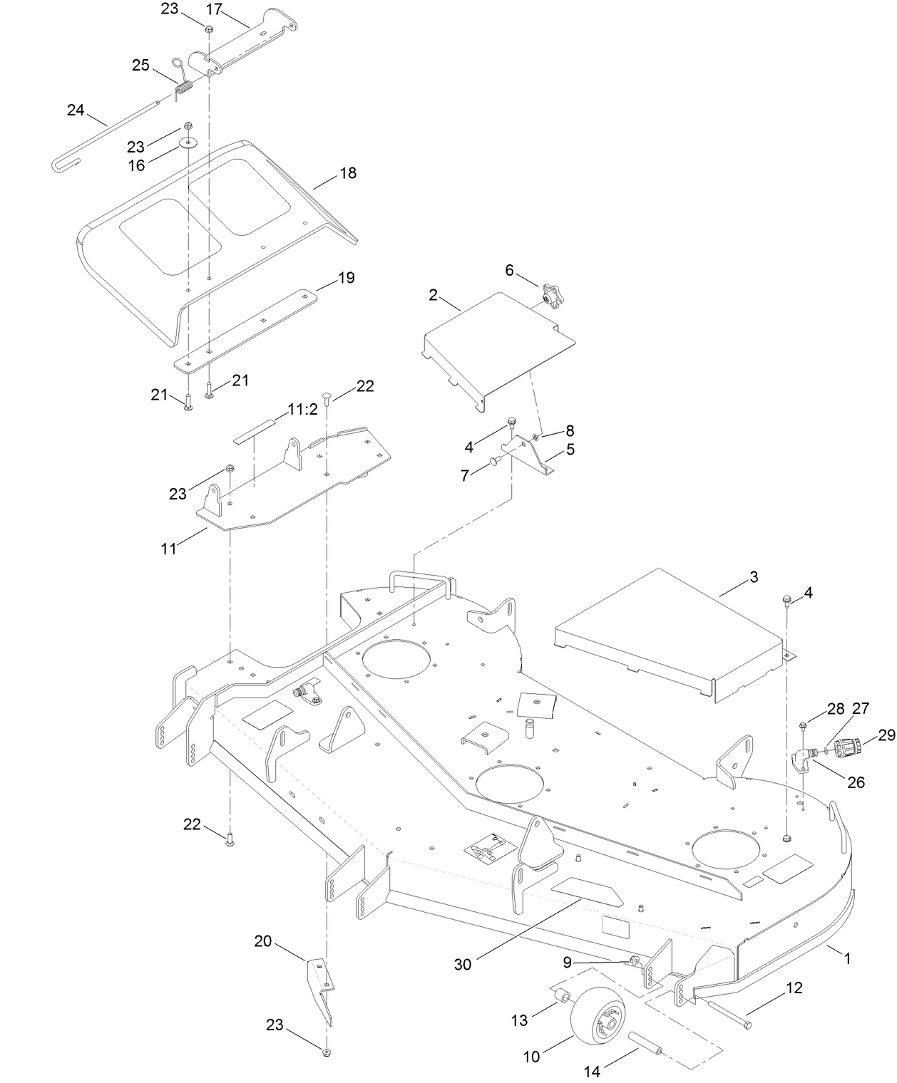 54 Inch Deck Assembly