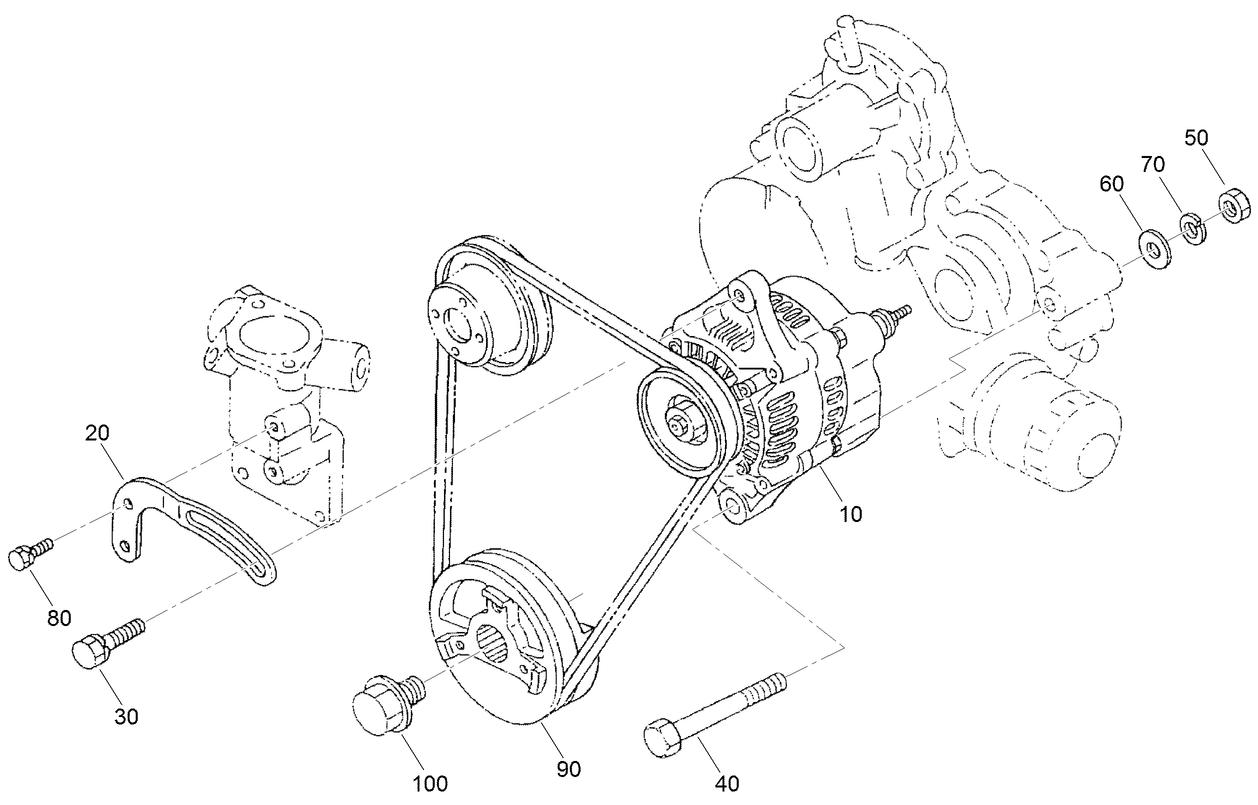 Alternator and Pulley Assembly