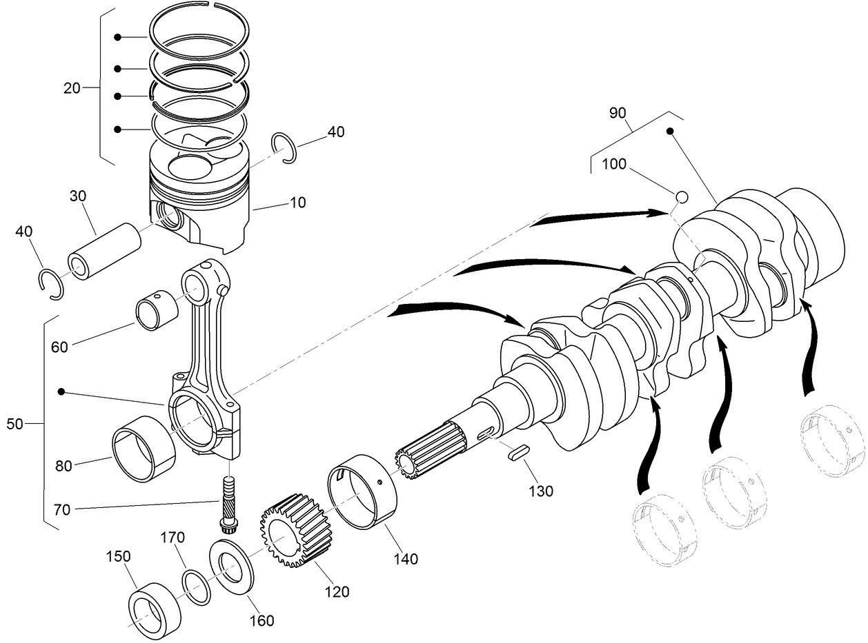 Piston and Crankshaft Assembly